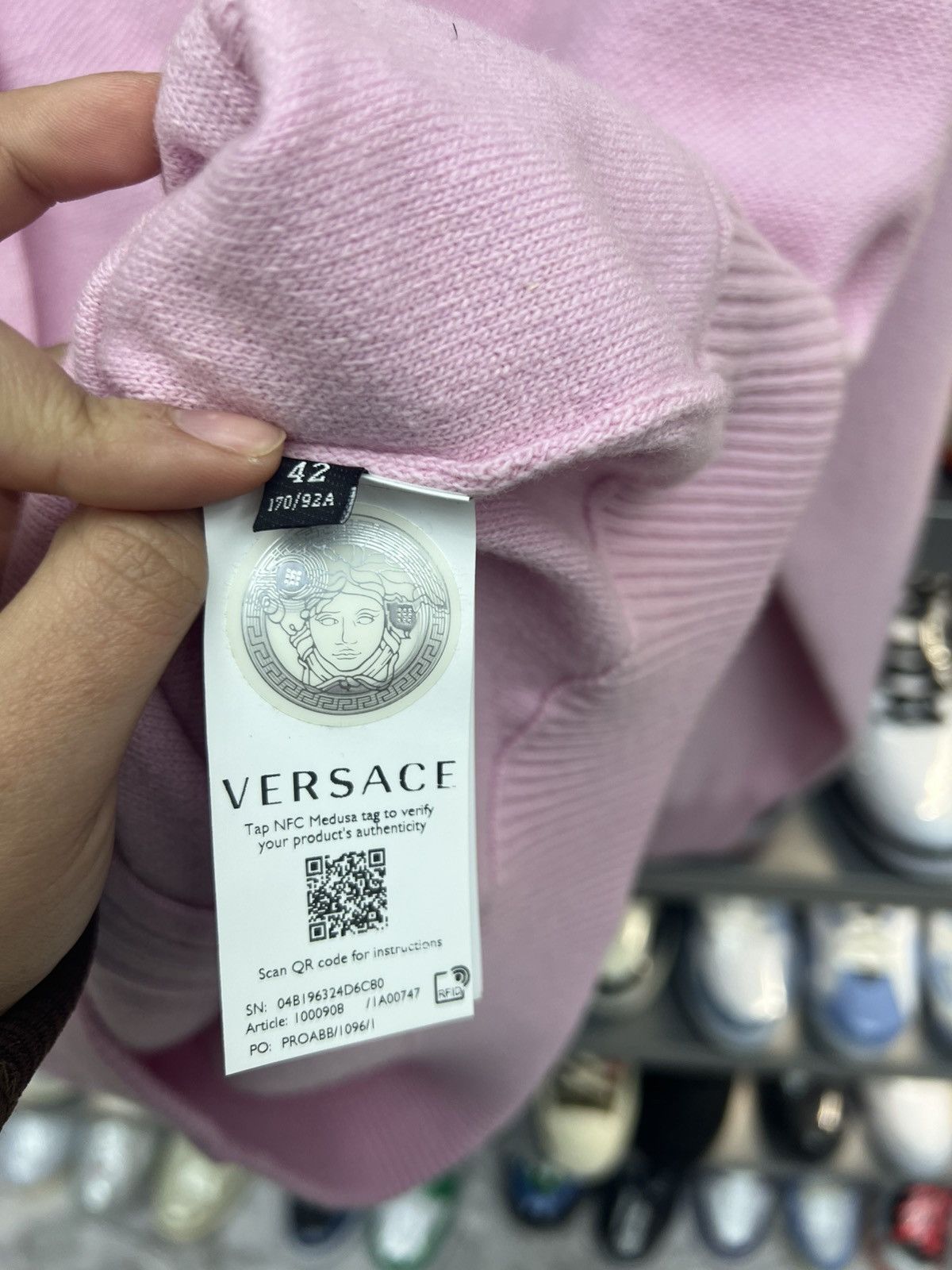 Versace Versace Pink Hoodie Size M / US 6-8 / IT 42-44 - 7 Thumbnail
