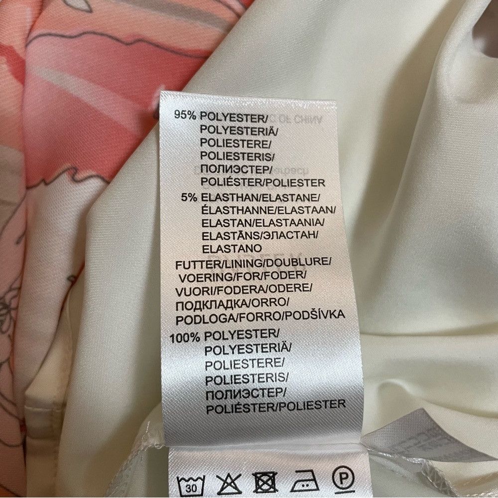 Other NWT New $335 Basler Floral Print Pink Grey A-Line Skirt Siz Size 42" / US 20 - 8 Thumbnail