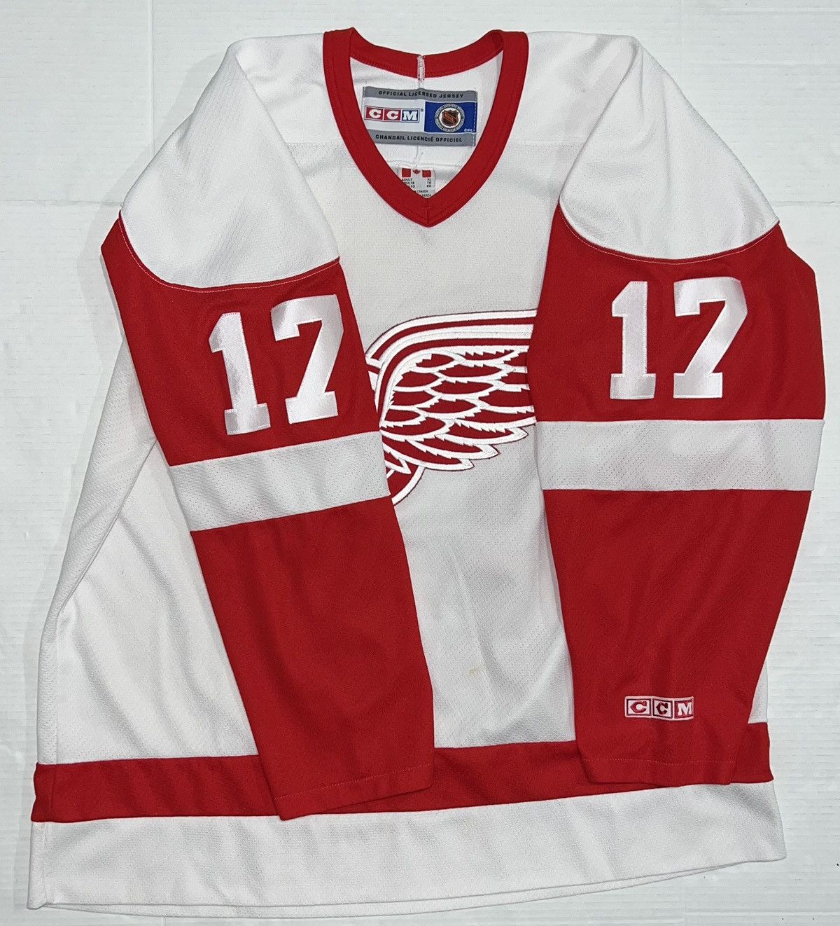 Ccm Vintage Brett Hull 17 Detroit Red Wings Ccm Jersey Xl White Size US XL / EU 56 / 4 - 6 Thumbnail
