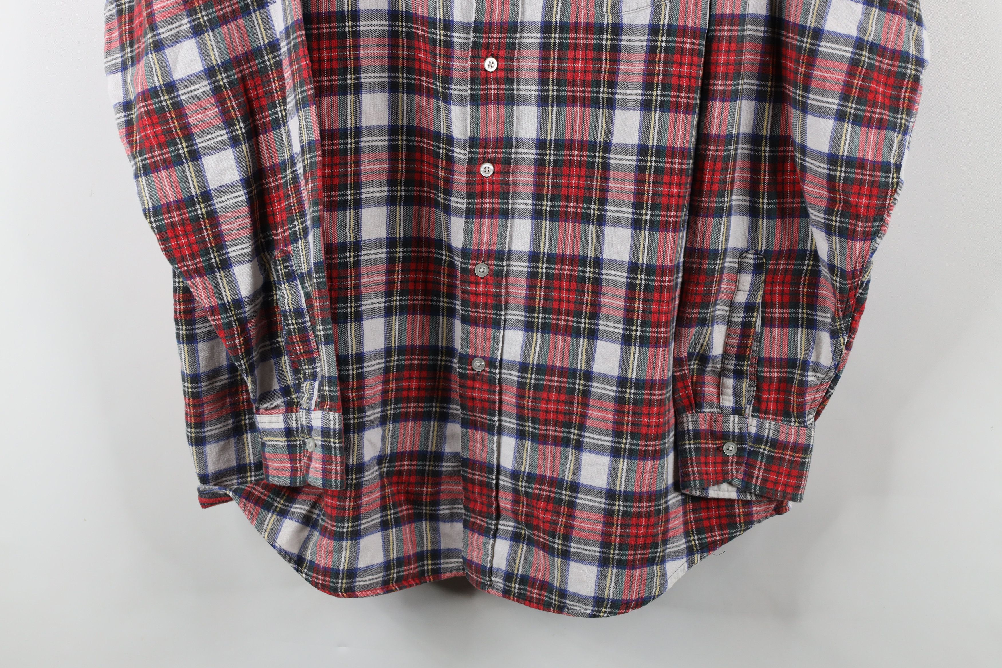 L.L. Bean × Vintage Vintage 90s LL Bean Flannel Collared Button Down Shirt Plaid Size US XL / EU 56 / 4 - 3 Thumbnail