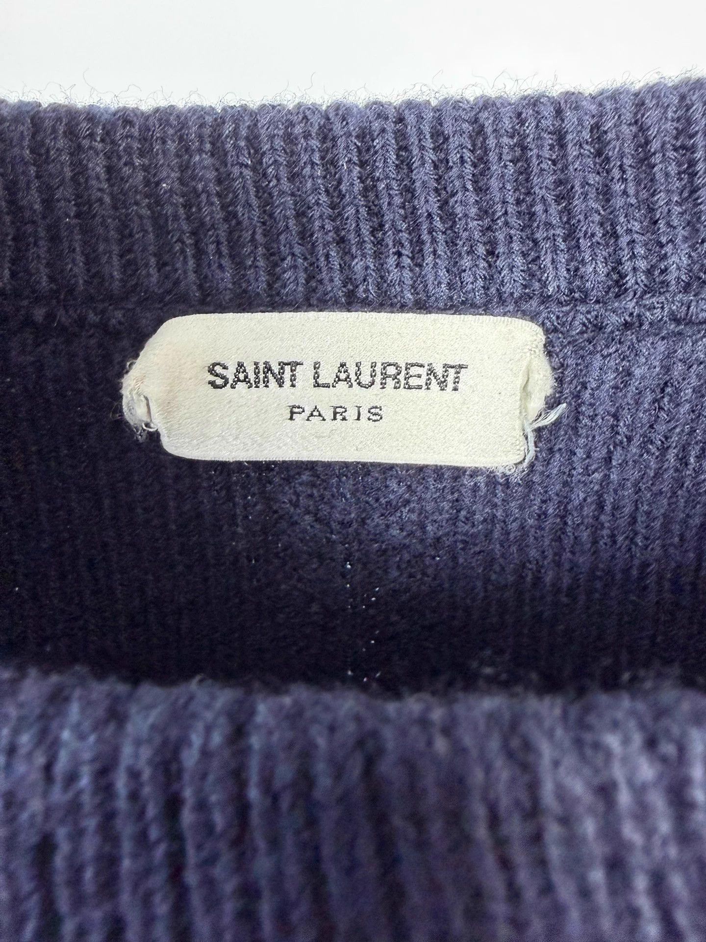 Saint Laurent Paris SLP 16fw navy epaulette lion gold buttons knit L Size US L / EU 52-54 / 3 - 4 Thumbnail
