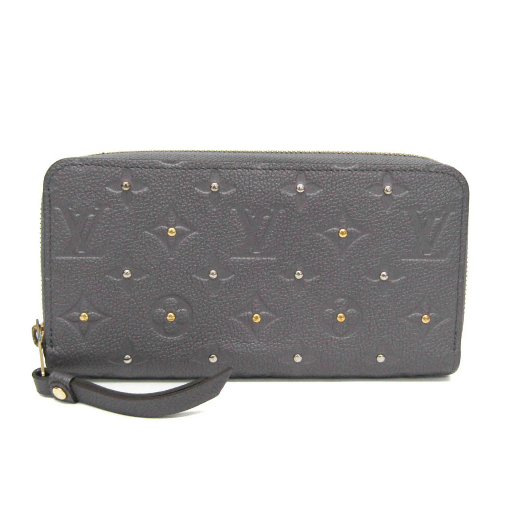 Louis Vuitton Louis Vuitton Monogram Empreinte Zippy Wallet M62209 Women's Monogram Empreinte Studded Long Wallet (bi-fold) Silver Gray Size ONE SIZE - 1 Thumbnail