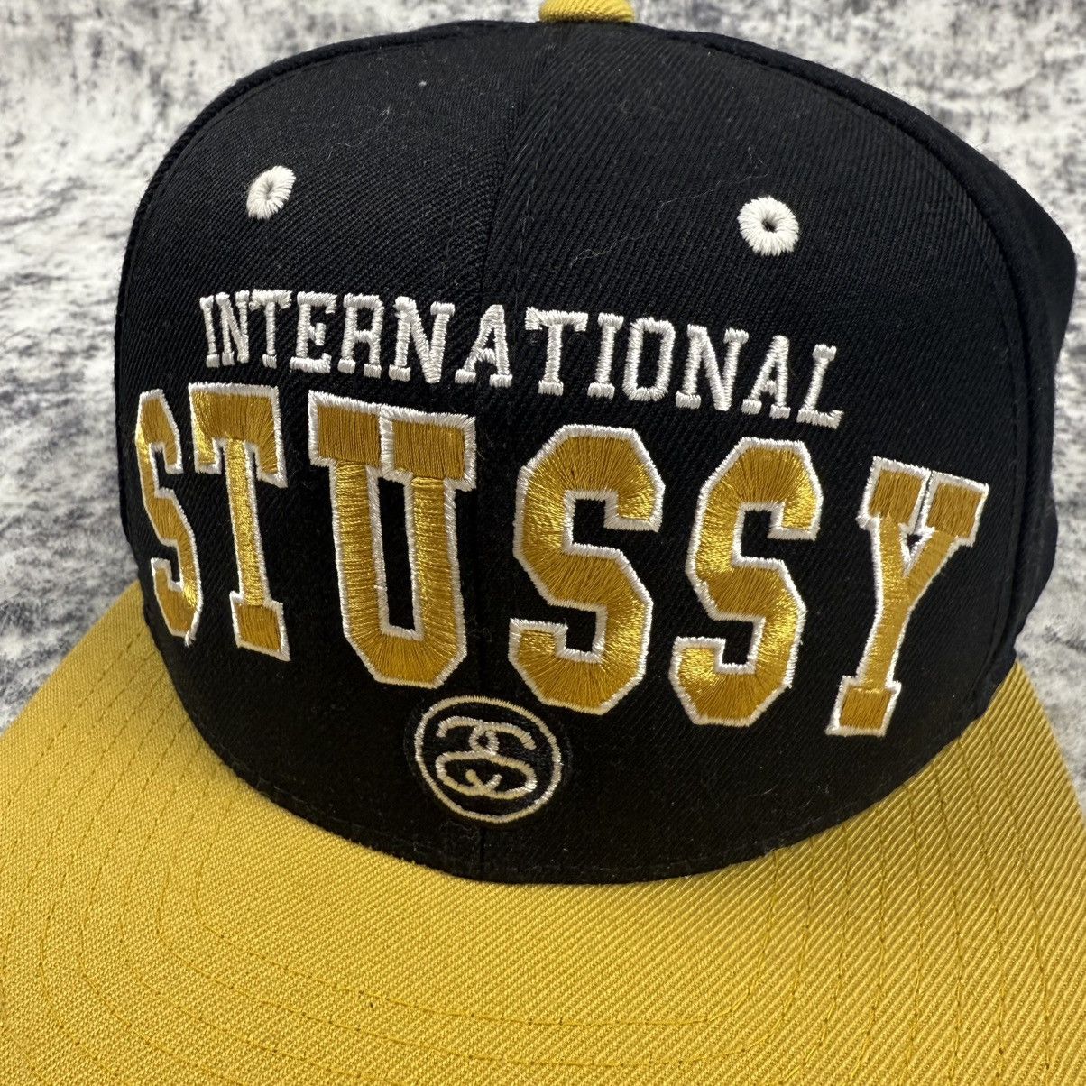 Stussy Stussy Vintage International Baseball ‘Black/Yellow’ Cap Size ONE SIZE - 2 Thumbnail