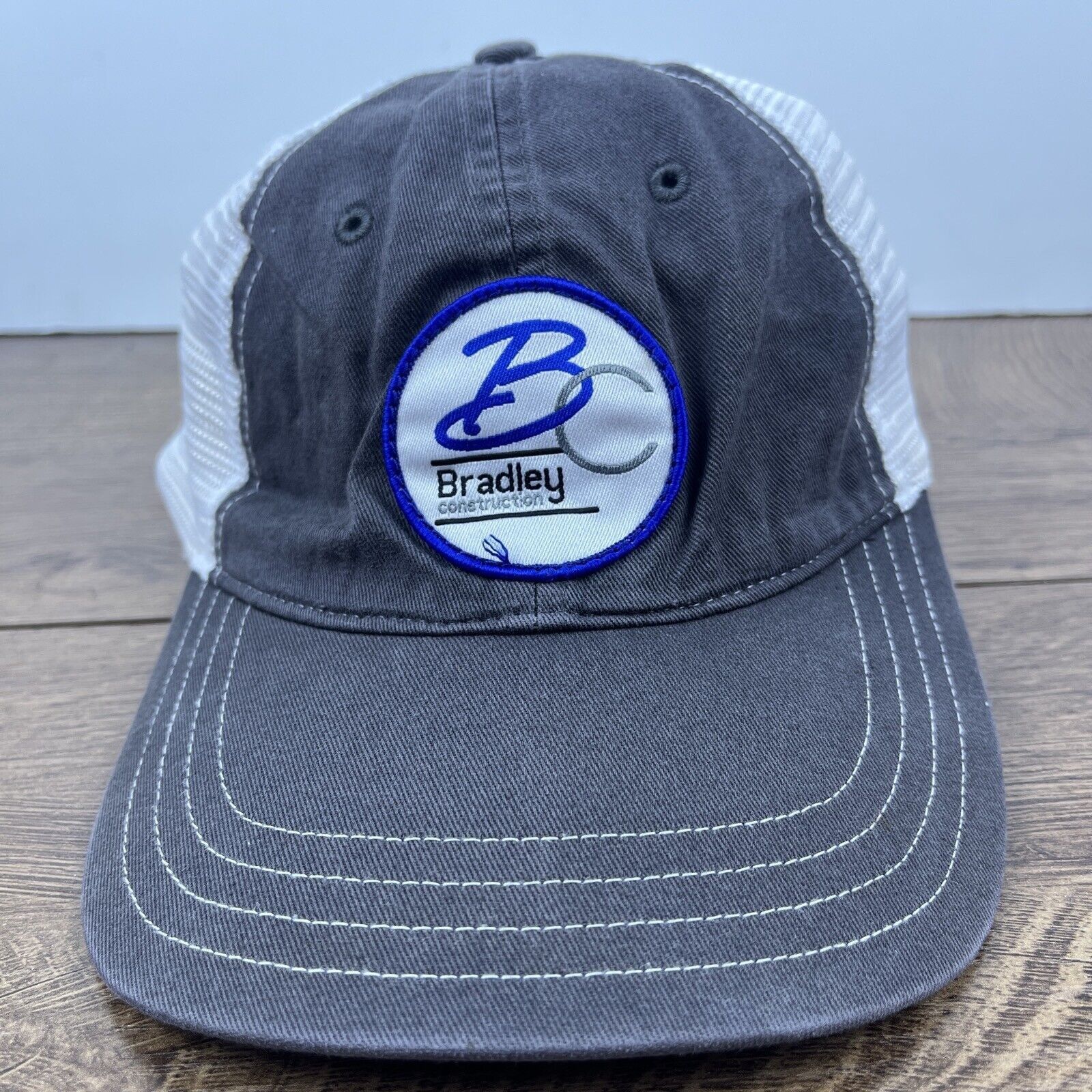 Other Bradley Construction Hat Bradley Gray Hat Adjustable Adult S Size ONE SIZE - 1 Thumbnail