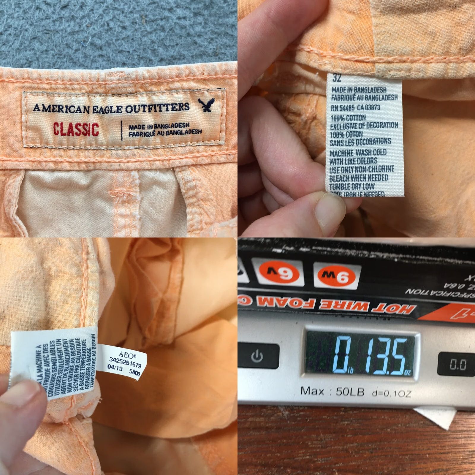 American Eagle Outfitters American Eagle Outfitters Bermuda Shorts Mens 32 Orange Bermuda Short Size US 32 / EU 48 - 10 Thumbnail