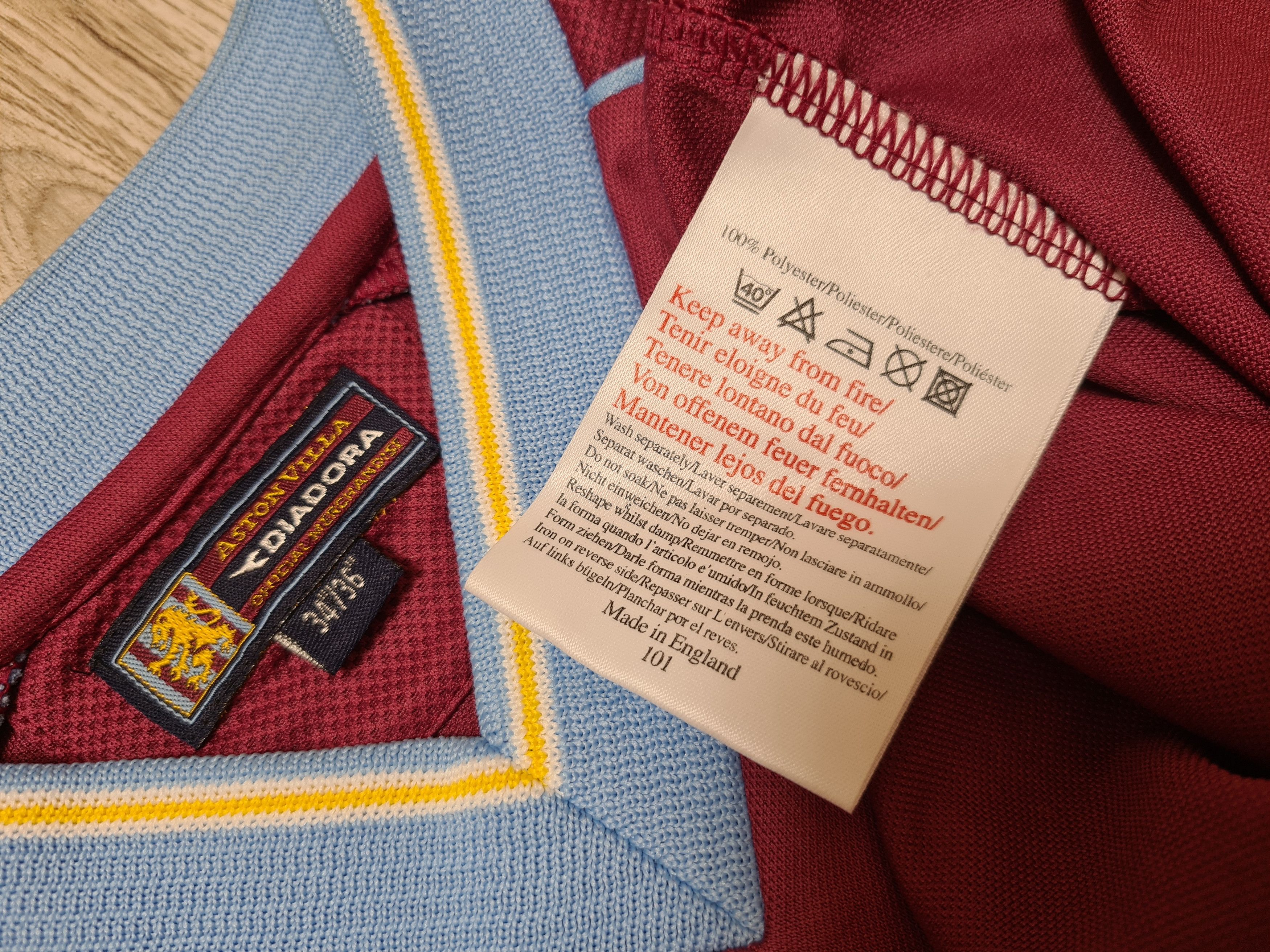 All Sport ASTON VILLA 2001 2002 HOME FOOTBALL SHIRT SOCCER JERSEY Size US M / EU 48-50 / 2 - 11 Thumbnail