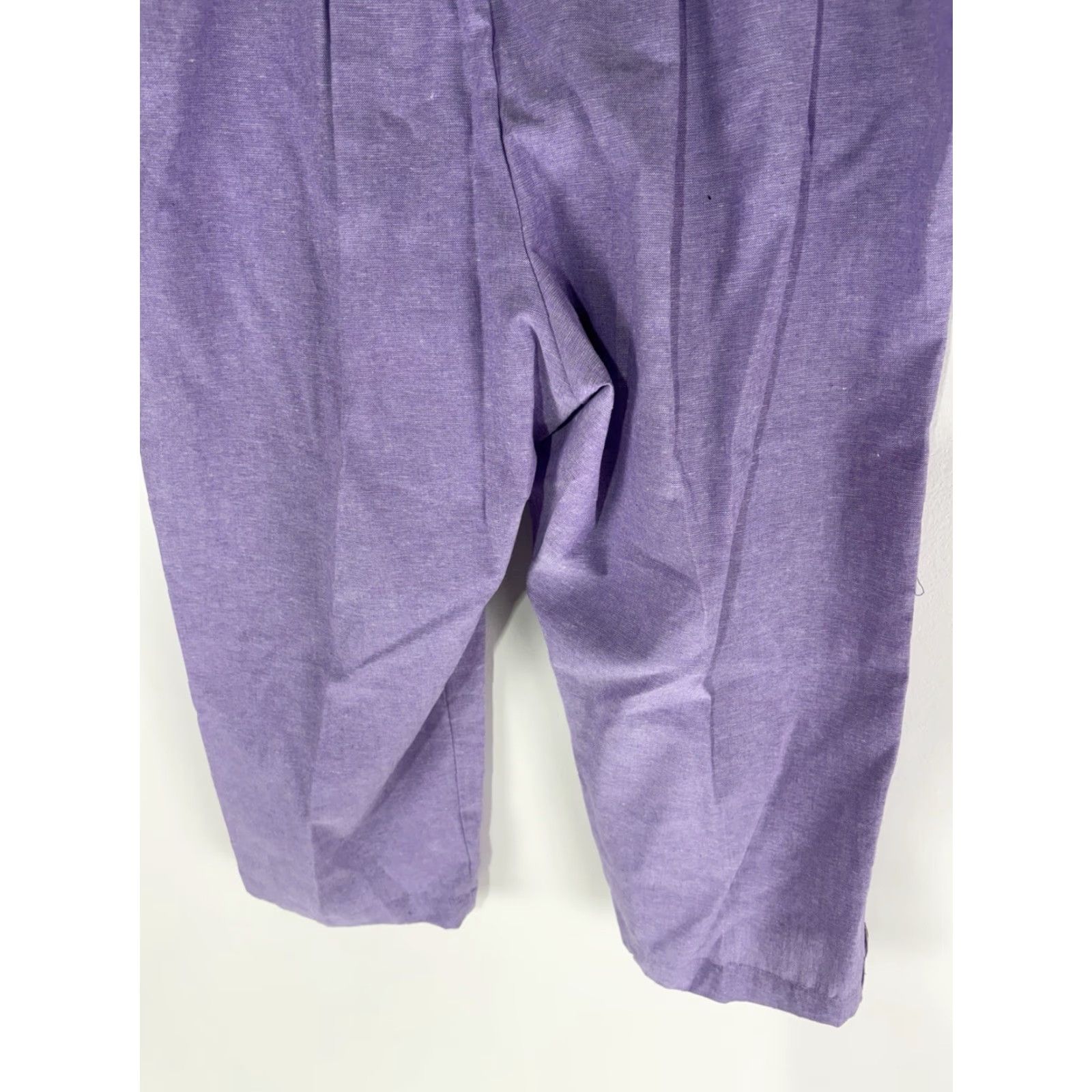 Vintage Alfred Dunner Capri Pants Womens Lavender Size 14 New Pull On Size 36" / US 14 / IT 50 - 7 Thumbnail
