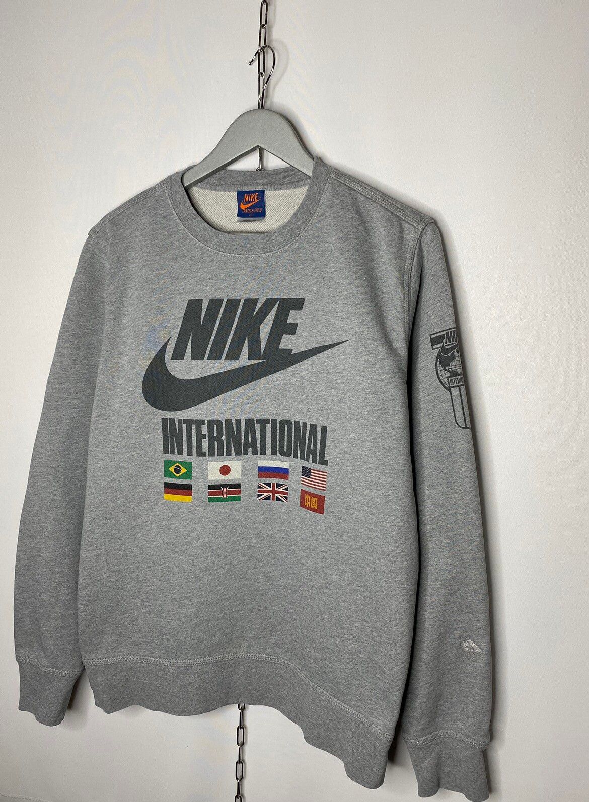 Nike 🔥Men’s Rare Vintage Nike Flags International Sweatshirt 🔥 Size US L / EU 52-54 / 3 - 2 Preview