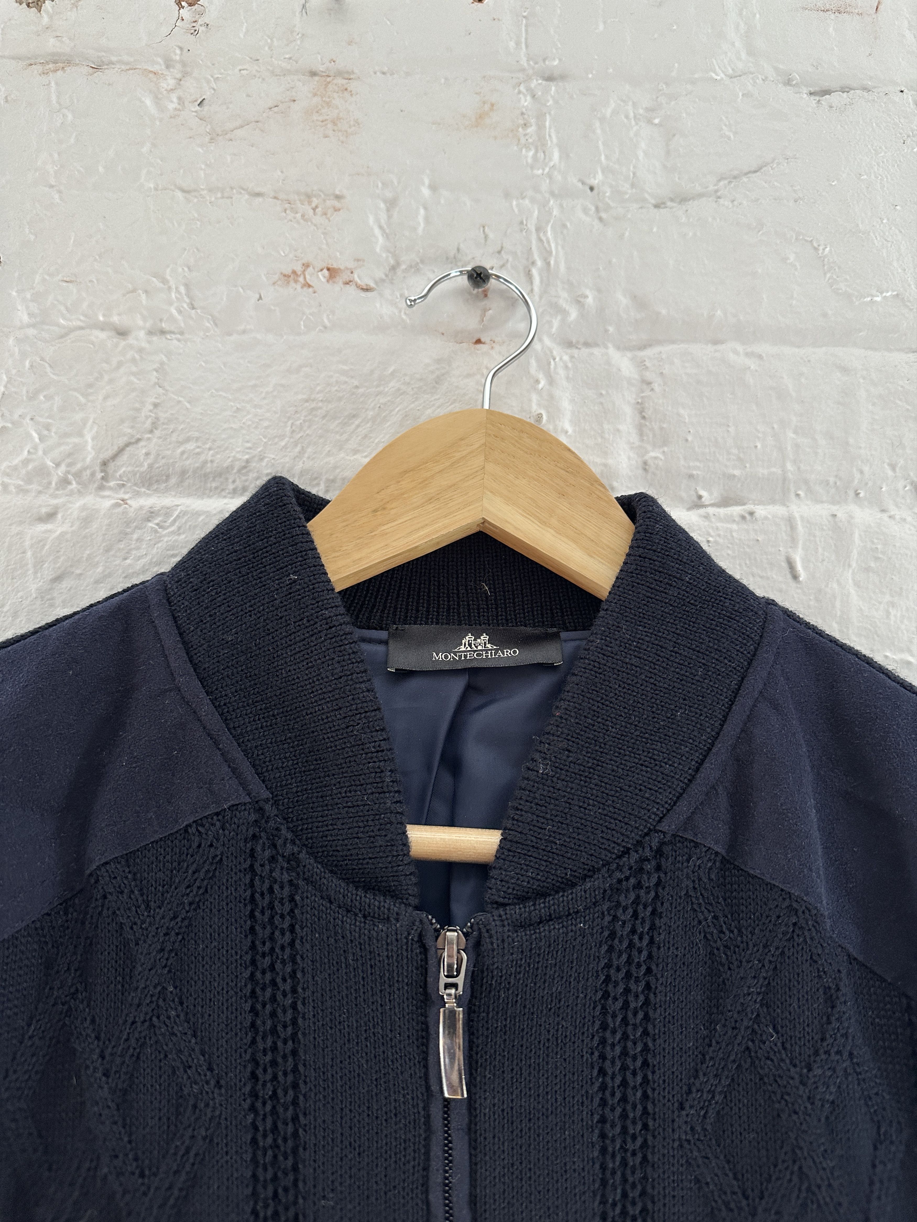 Barneys New York Montechiaro Wool Zip Up Jacket Size US M / EU 48-50 / 2 - 2 Thumbnail