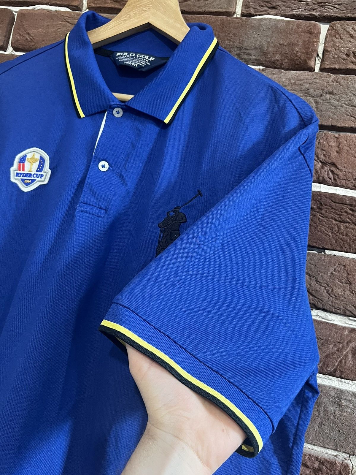 Ralph Lauren Ralph Lauren Golf Ryder Cup 2014 Big Pony Hype Rare XL Blue Size US XL / EU 56 / 4 - 4 Thumbnail