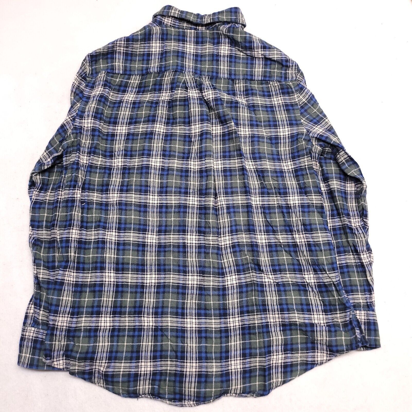 Croft & Barrow Croft & Barrow Tartan Flannel Shirt Mens Size Large L Blue Size US L / EU 52-54 / 3 - 9 Thumbnail