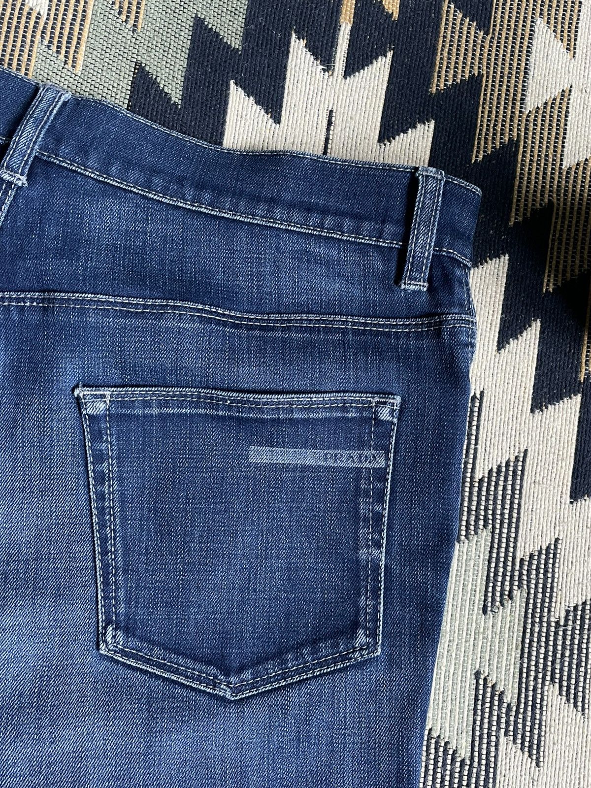 Vintage Vintage Prada Baggy Y2K Denim Flared Jeans Size 30" / US 8 / IT 44 - 5 Thumbnail