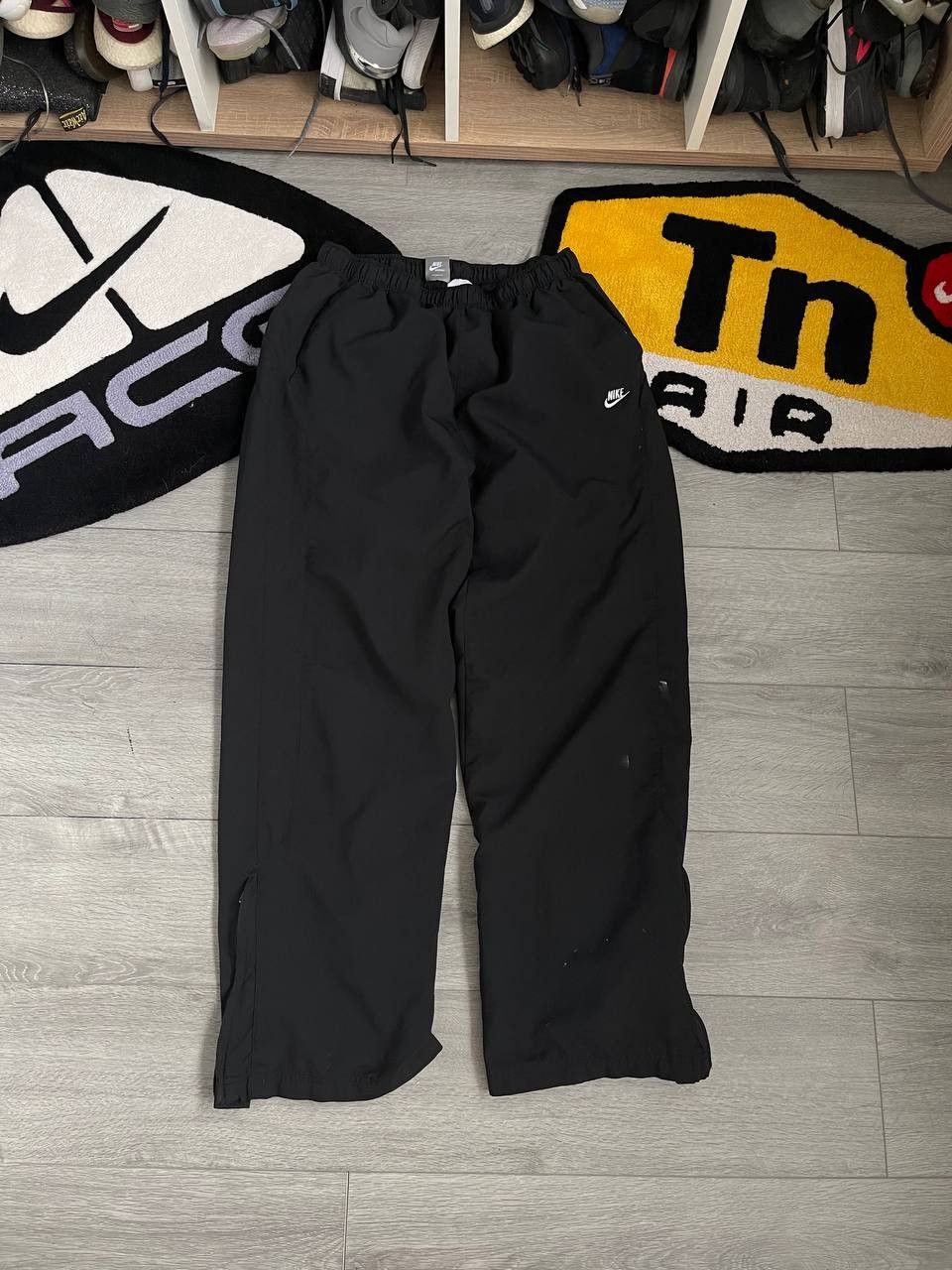 Nike × Streetwear × Vintage nike swoosh drill baggy nike track pants Size US 36 / EU 52 - 2 Thumbnail