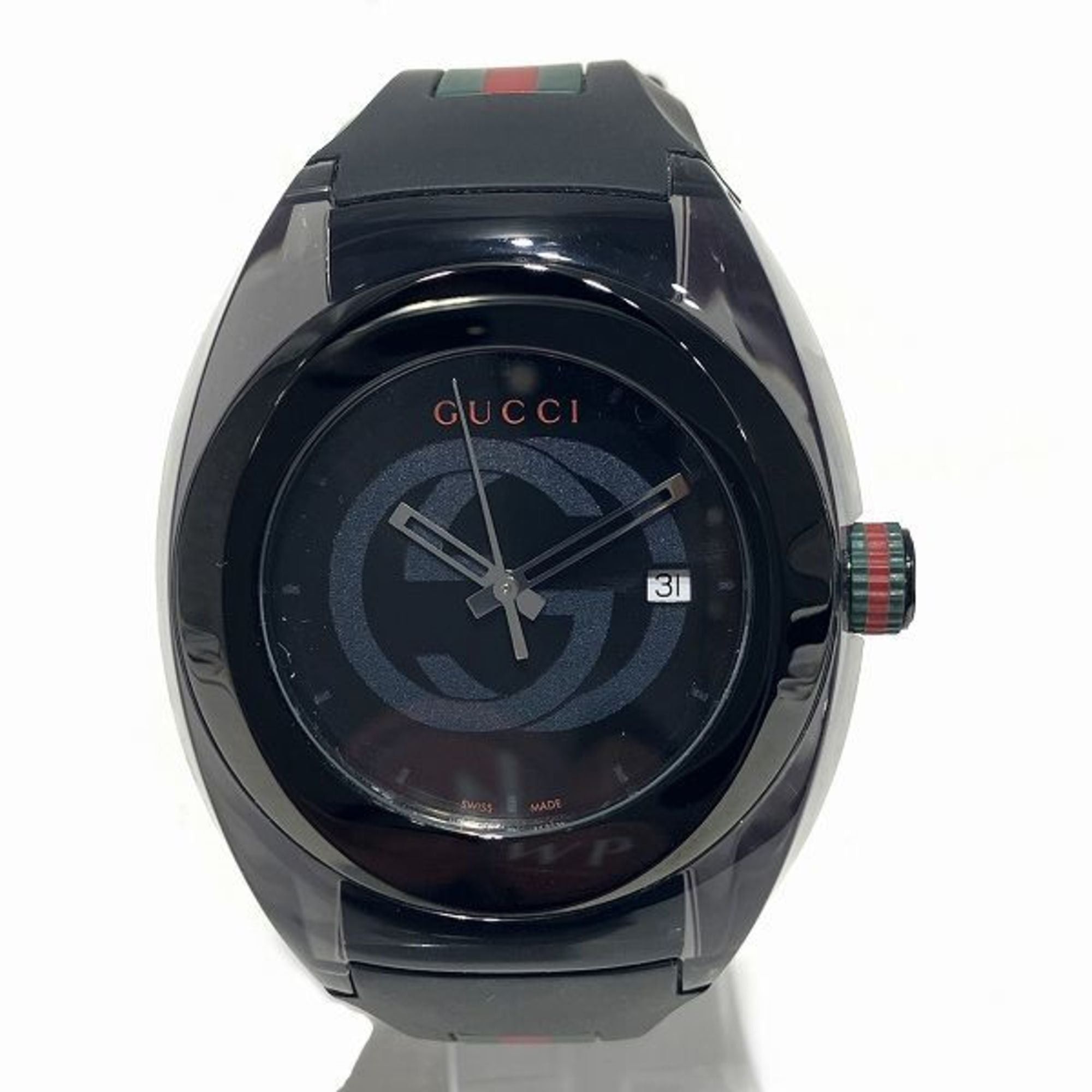 image of Gucci Sink 137.1 Quartz Black Dial Watch Men's