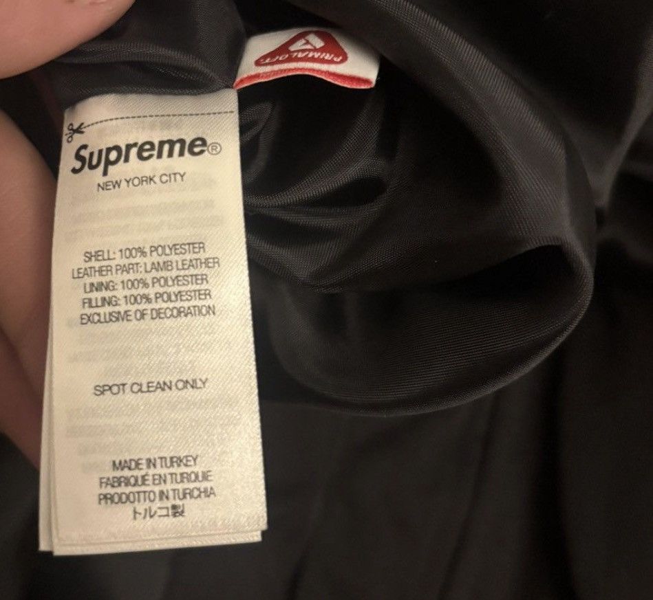 Supreme Supreme Leather Yoke Puffer Jacket Size US S / EU 44-46 / 1 - 5 Thumbnail