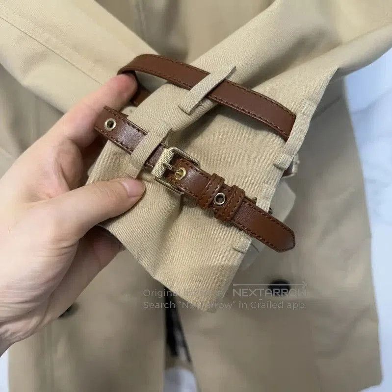 Burberry Burberry Khaki Cotton Trench Coat for Women. Size S / US 4 / IT 40 - 9 Thumbnail