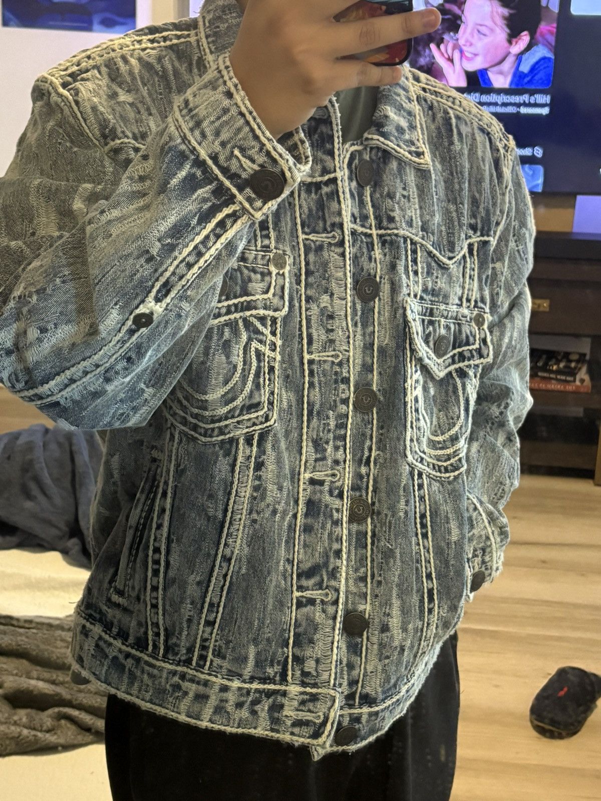 True Religion True Religion Denim Jacket Size US L / EU 52-54 / 3 - 6 Thumbnail