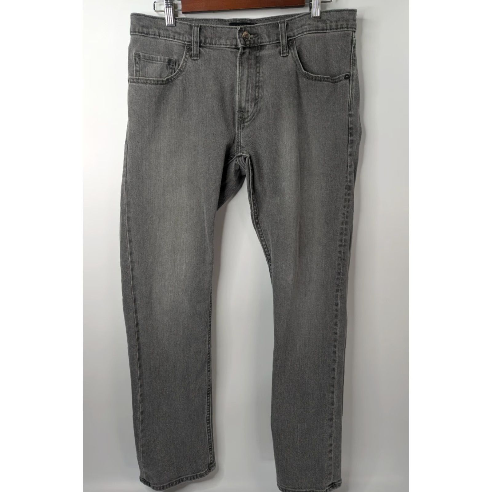 Banana Republic VINTAGE Banana Republic Jeans Denim 5-Pocket 100% Cotton Gray Gray Denim Straight Men’s Size 33X32 Size US 33 - 2 Thumbnail