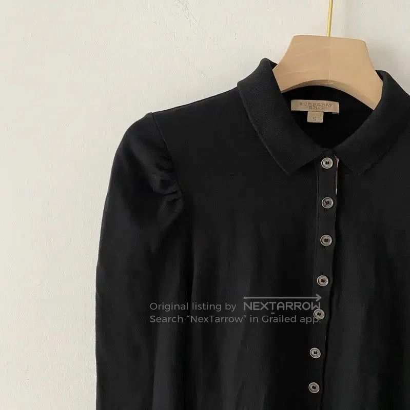 Burberry Burberry Black Cotton Long Sleeve T-Shirt. Size S / US 4 / IT 40 - 3 Thumbnail