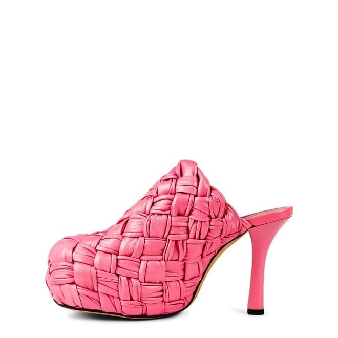 Bottega Veneta Bottega Veneta High Heel Stiletto Mules in Pink Size US 6 / IT 36 - 2 Thumbnail