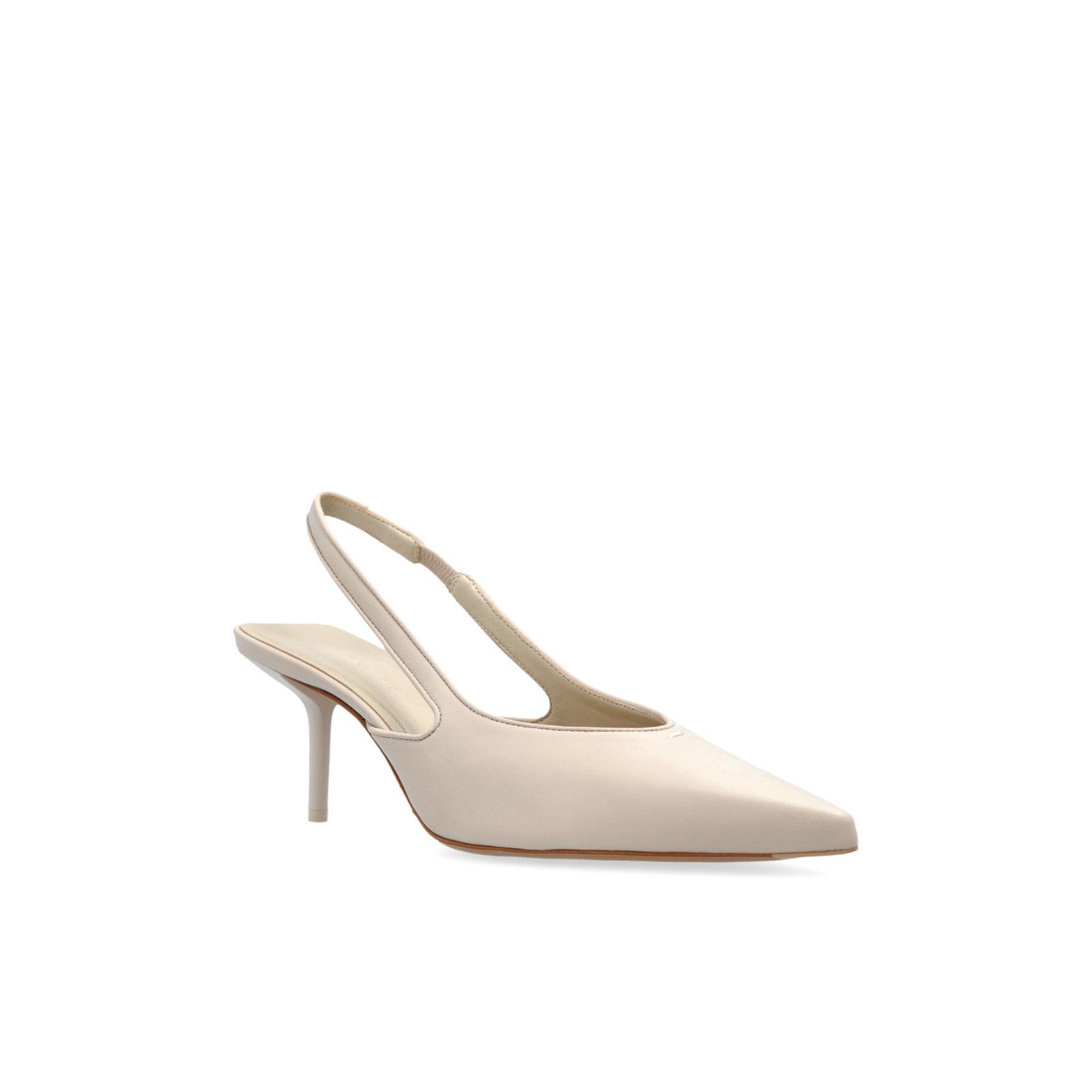Max Mara MAX MARA Softsling White Leather Sandals New & Authentic (Wo Size US 6 / IT 36 - 2 Thumbnail