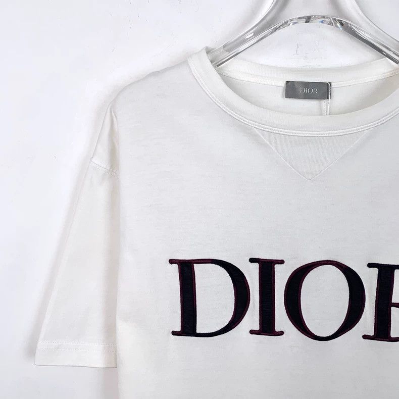 Dior Dior White logo letter print cotton round-neck short-sleeve Size US XS / EU 42 / 0 - 3 Thumbnail