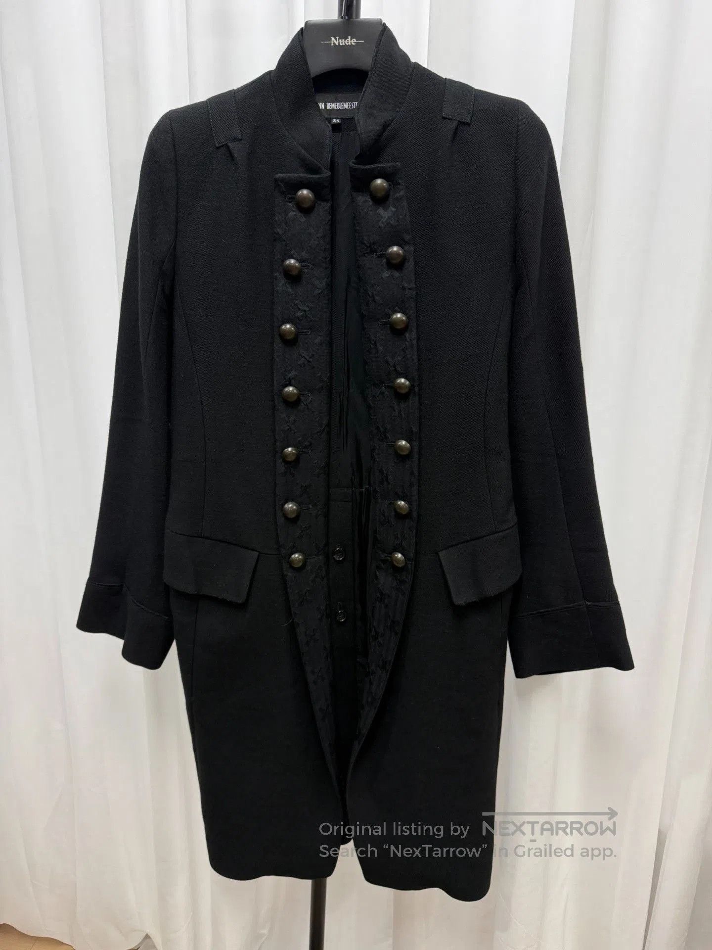 Ann Demeulemeester Ann Demeulemeester Court Napoleon Coat 34. Size XXS / US 00 / IT 34 - 1 Thumbnail