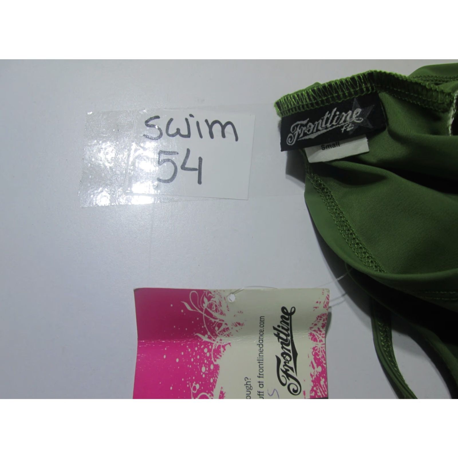 Vintage Frontling Tankini S Womens Green Wireless Unlined Open Back Beachwear NWT Size ONE SIZE - 5 Thumbnail