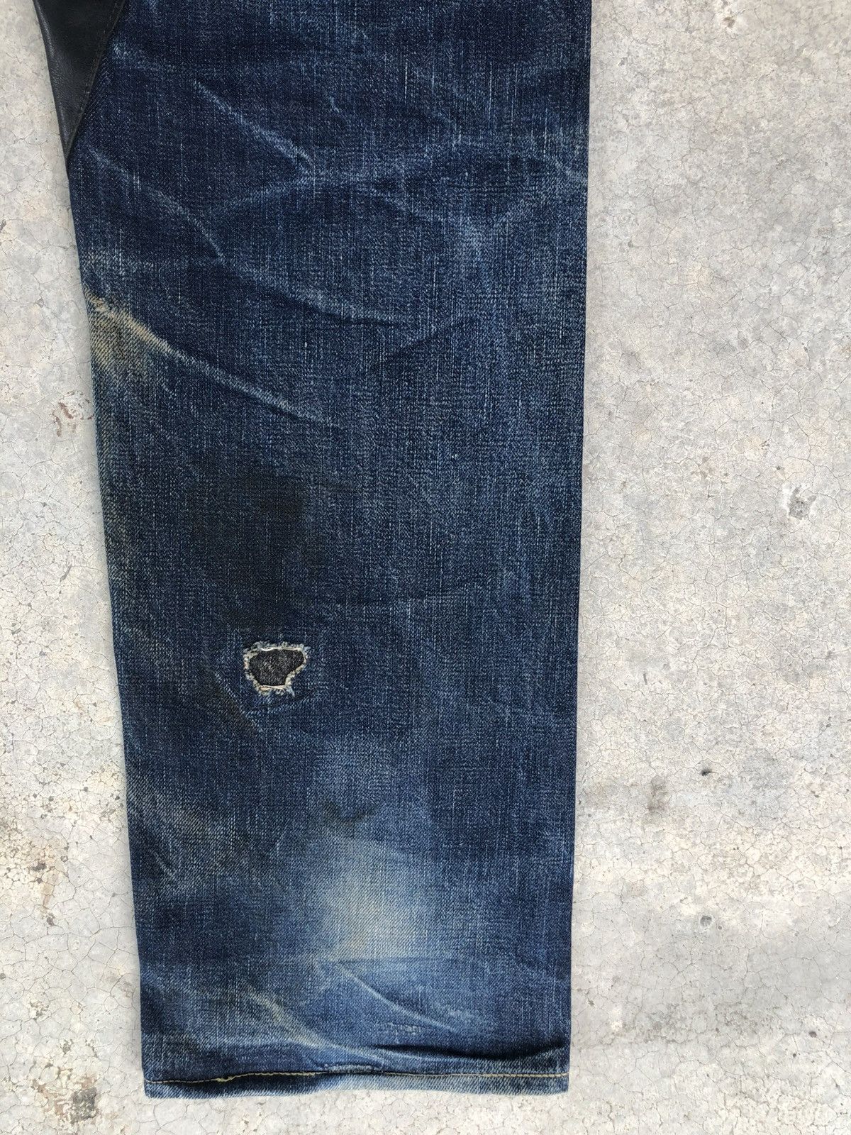 Full Count & Co. Full Count 1340k Selvedge Denim Leather Limited Distressed Size US 32 / EU 48 - 12 Thumbnail