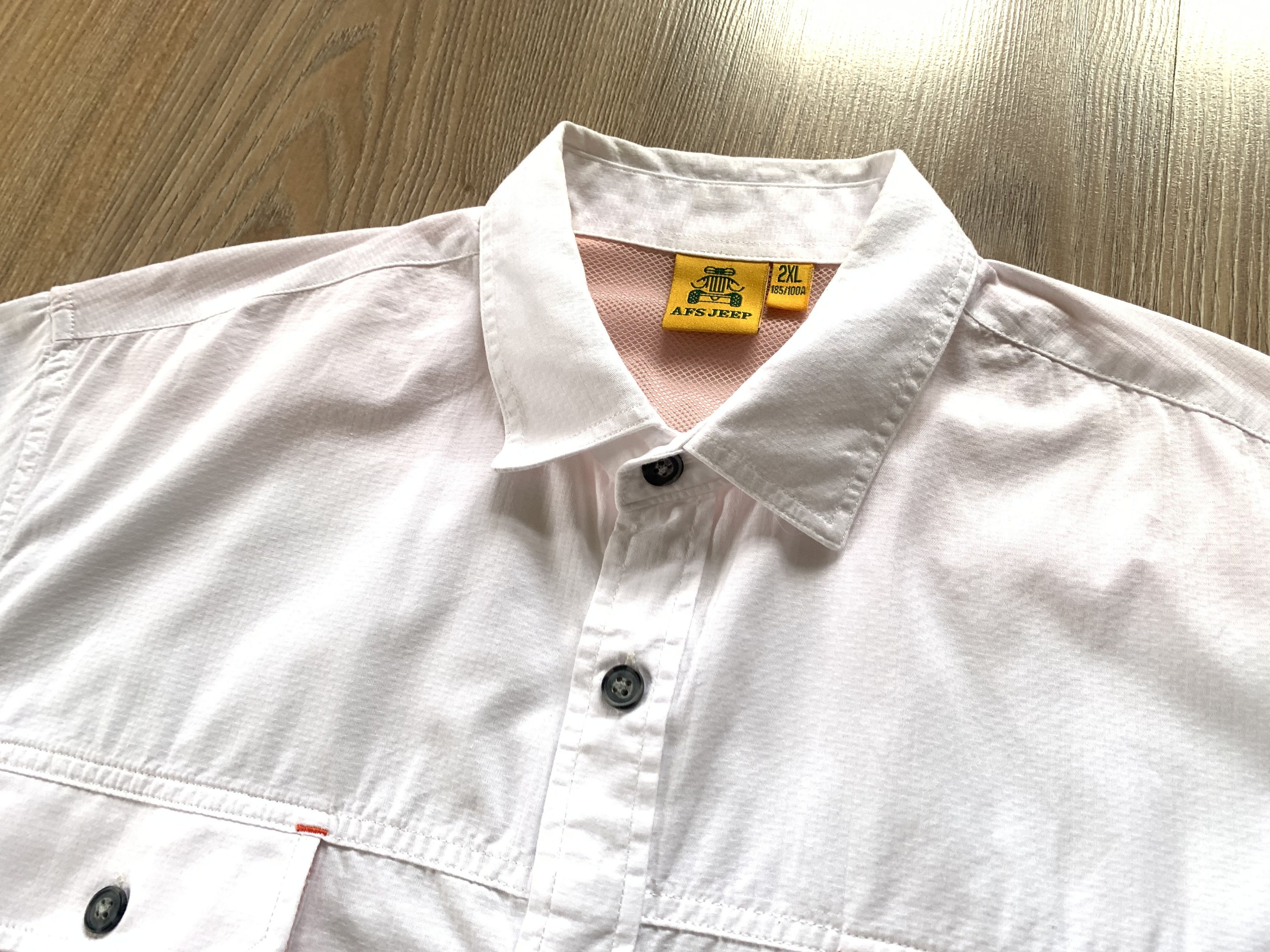 Jeep Men's Rare Vintage AFS Jeep Two Pocket Button Up Shirt Size US L / EU 52-54 / 3 - 5 Thumbnail
