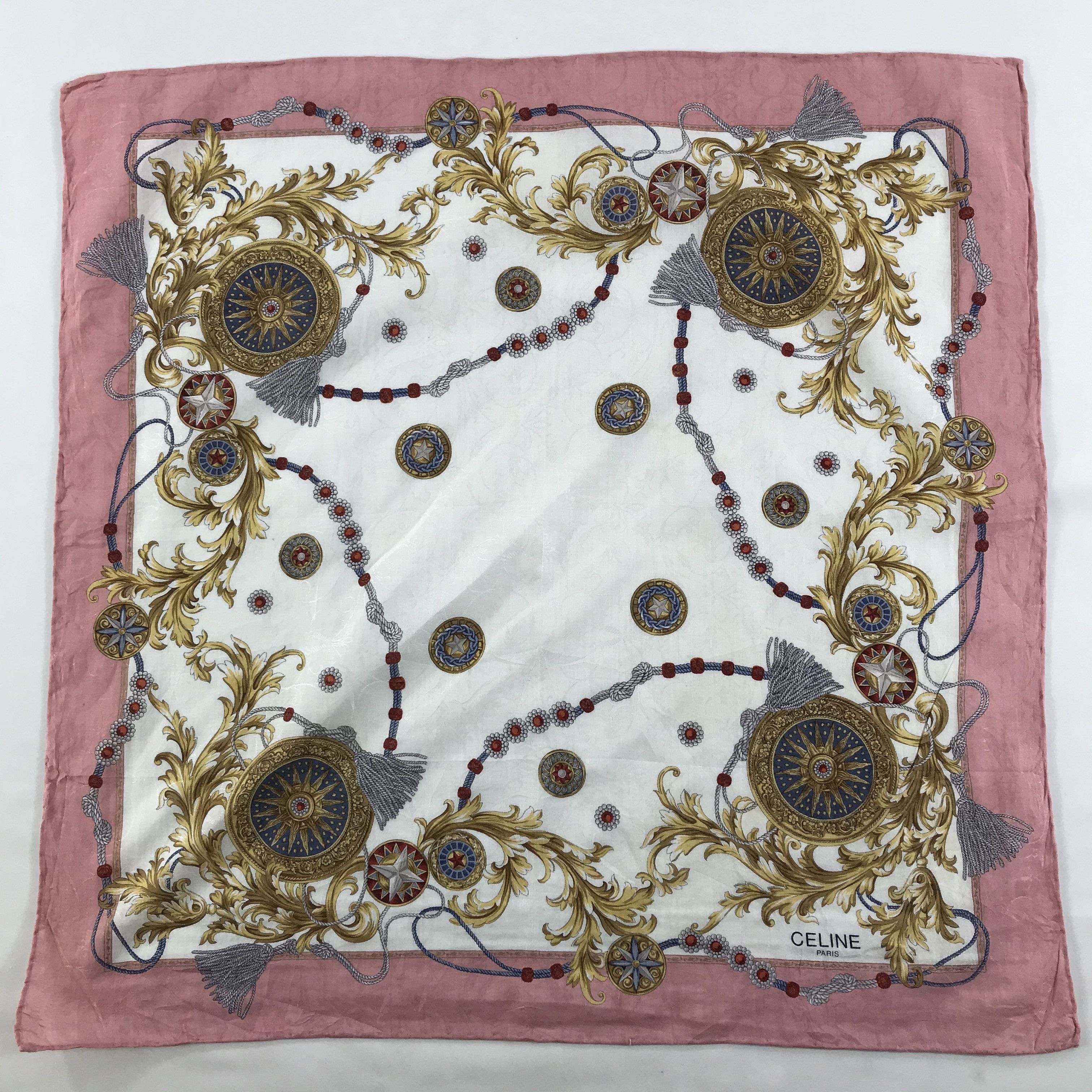 Celine × Vintage Celine Bandana / Handkerchief / Neckerchief - S1366 Size ONE SIZE - 1 Thumbnail