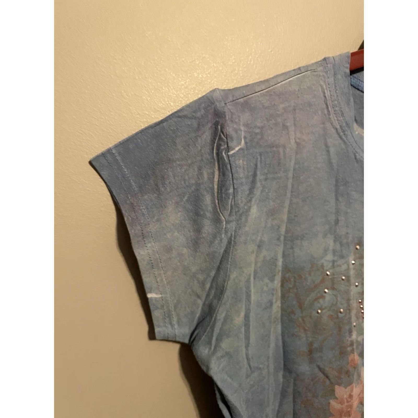 Harley Davidson Harley-Davidson Shirt Womens Small Blue White Tie Dye Biker T-Shirt Size S / US 4 / IT 40 - 2 Thumbnail
