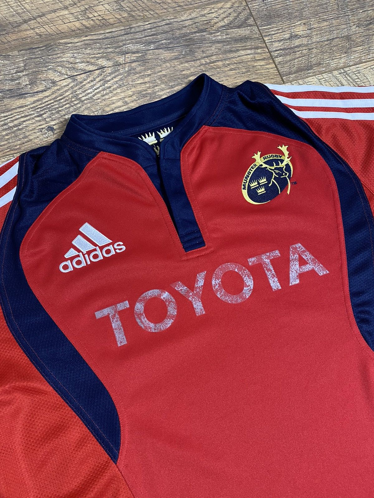 Adidas Adidas Munster Rugby Jersey Red Toyota Authentic Size US L / EU 52-54 / 3 - 2 Thumbnail