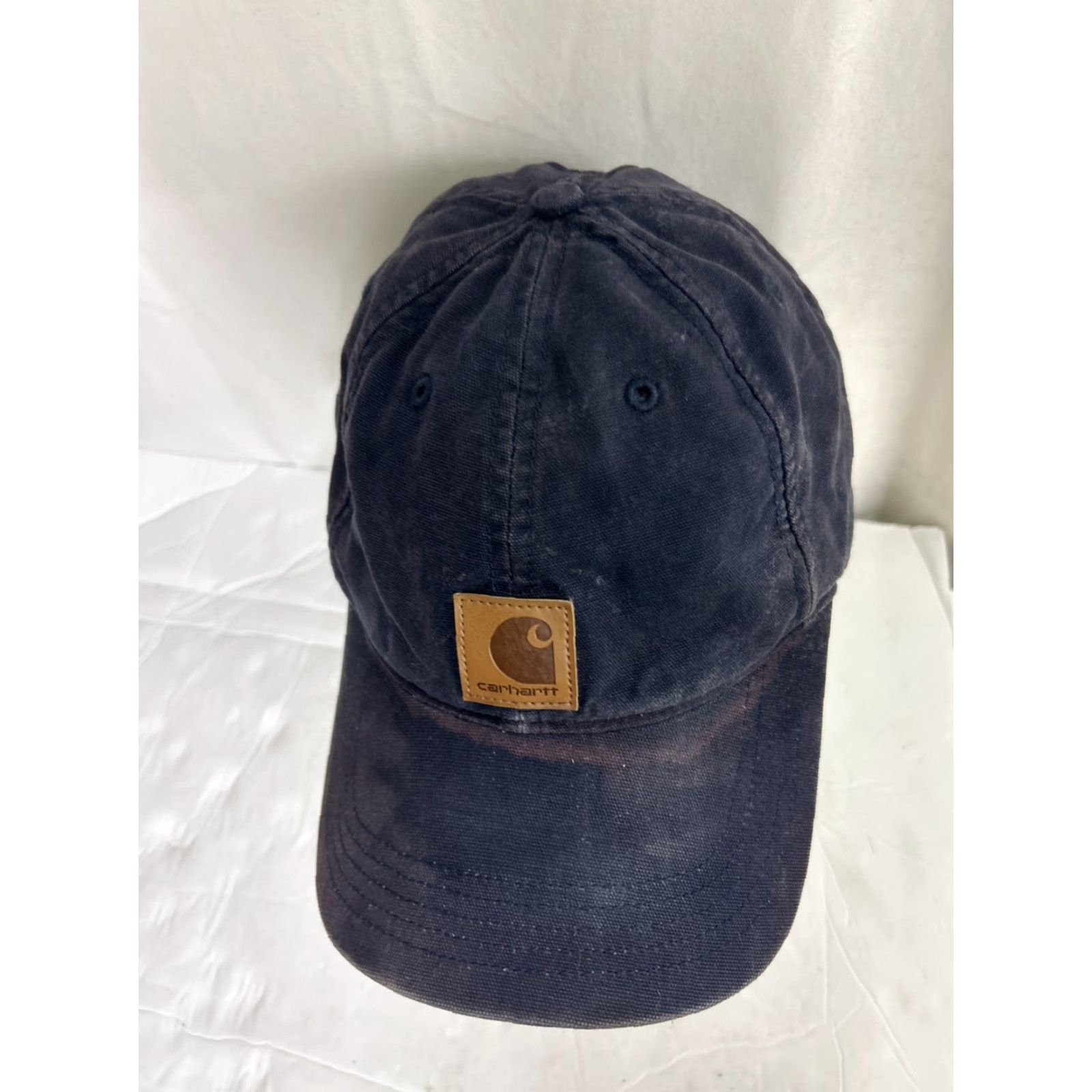 Carhartt VINTAGE Carhartt Blue Hat Cap Baseball Adjustable Cotton Canvas Strap Patch Logo Ballcap Men Size ONE SIZE - 5 Thumbnail