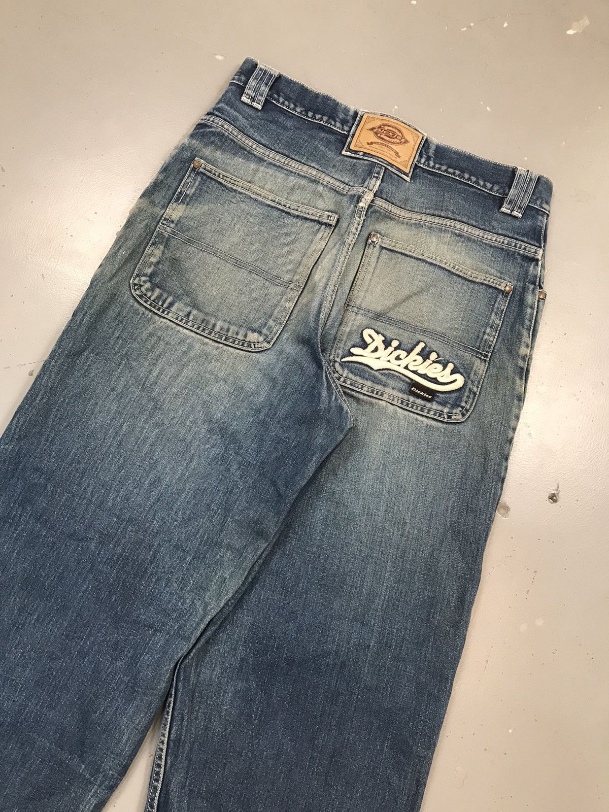 Dickies × Vintage Vintage Dickies logo embroidered big daddy distressed denim Size US 32 / EU 48 - 11 Thumbnail