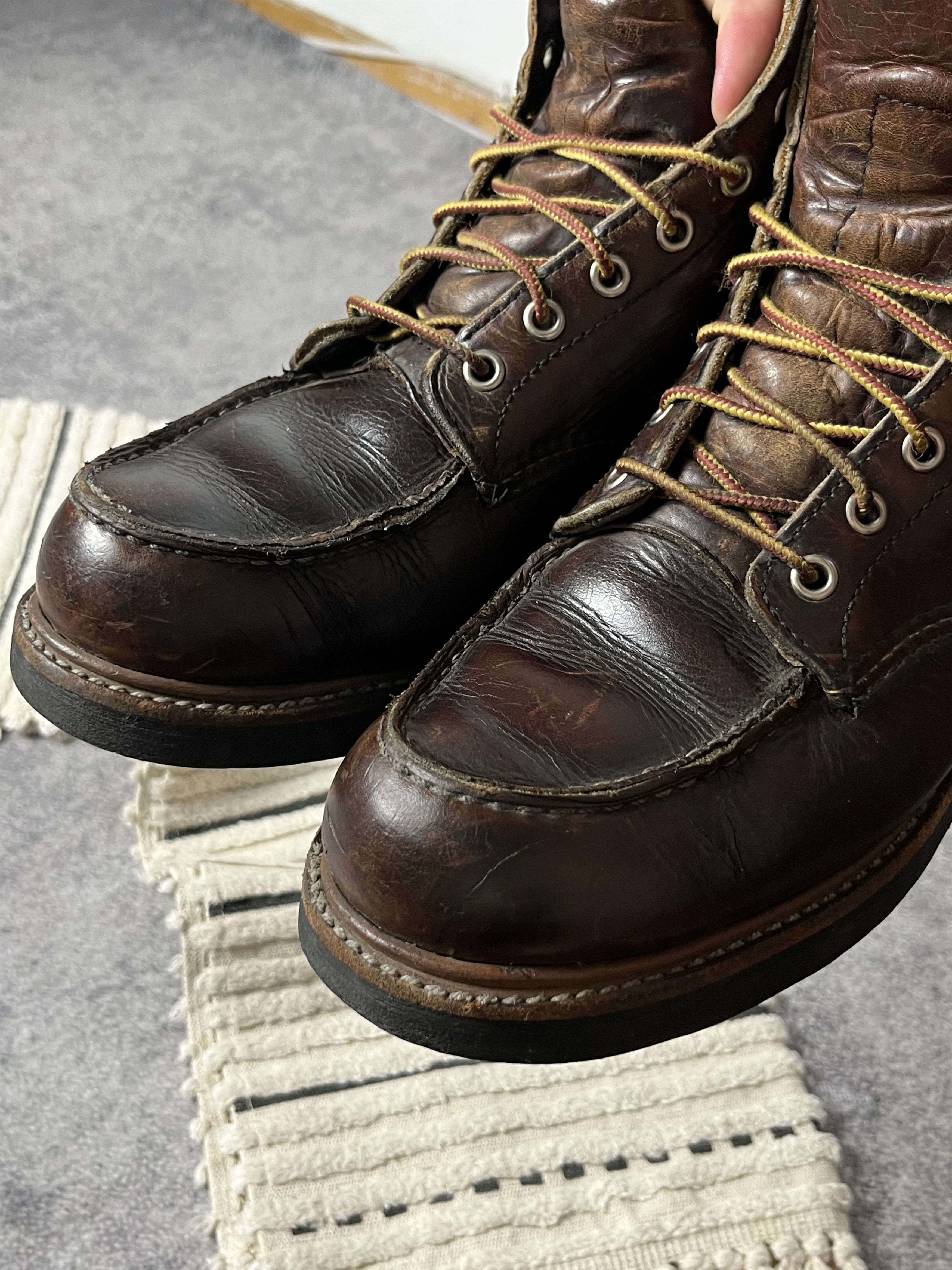 Red Wing 🔥Red Wing Heritage Roughneck USA 8146 Moc Toe Vintage Boots Size US 8 / EU 41 - 14 Thumbnail