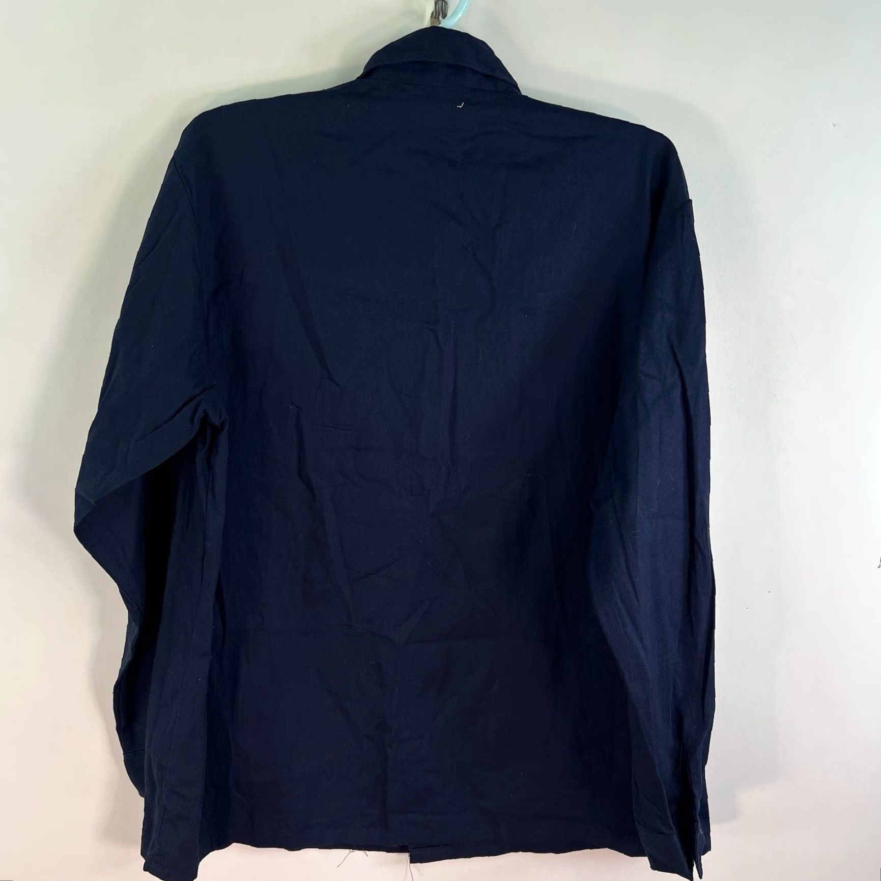 Vintage VINTAGE Russini Men's Button-Up Shirt Long Sleeve Blue Cotton Collared Embroidered Size M Casual Size US M / EU 48-50 / 2 - 5 Thumbnail