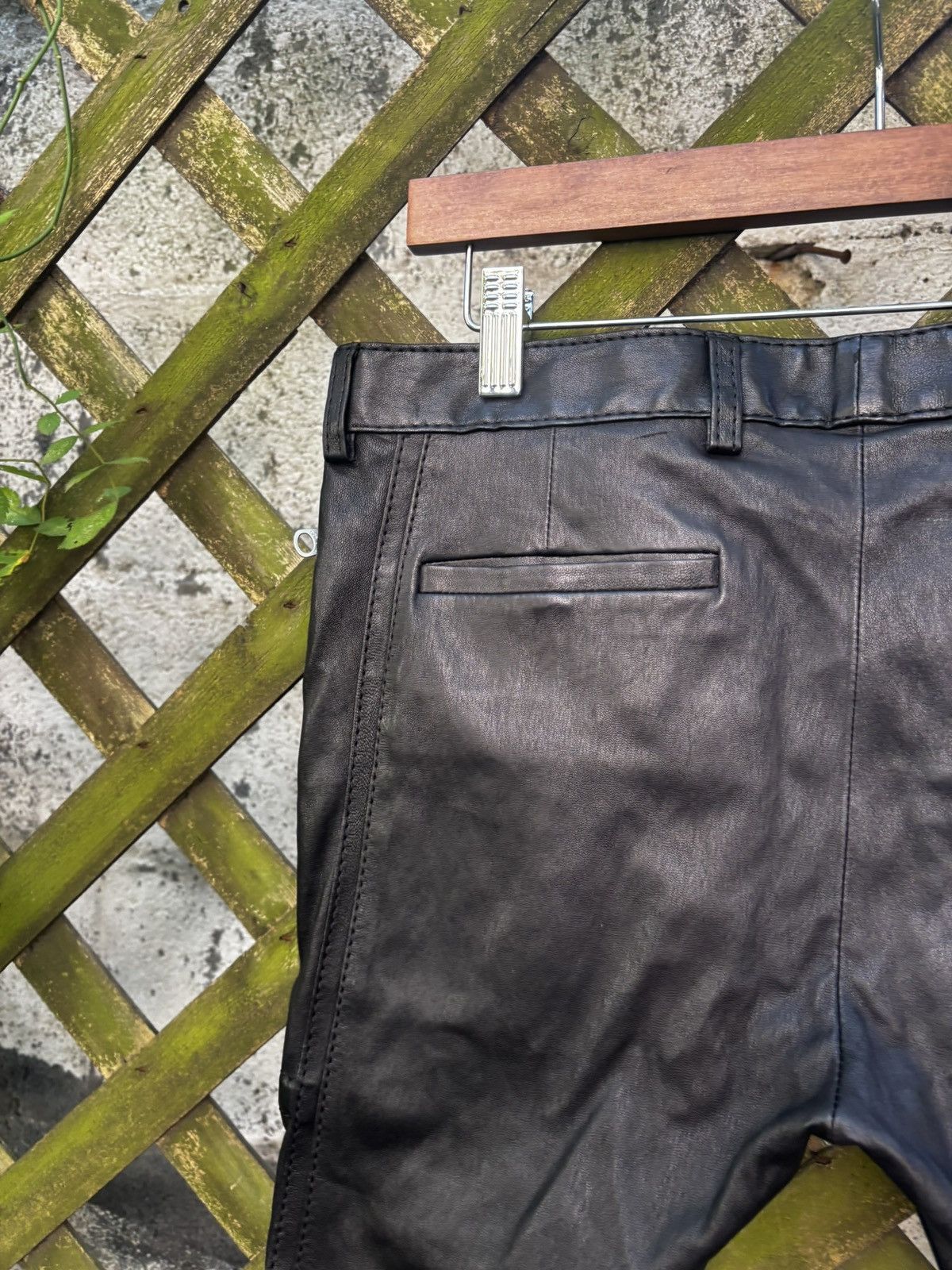 Dior Dior Homme AW08 Ribbed Leather Moto Pants Size US 30 / EU 46 - 10 Thumbnail