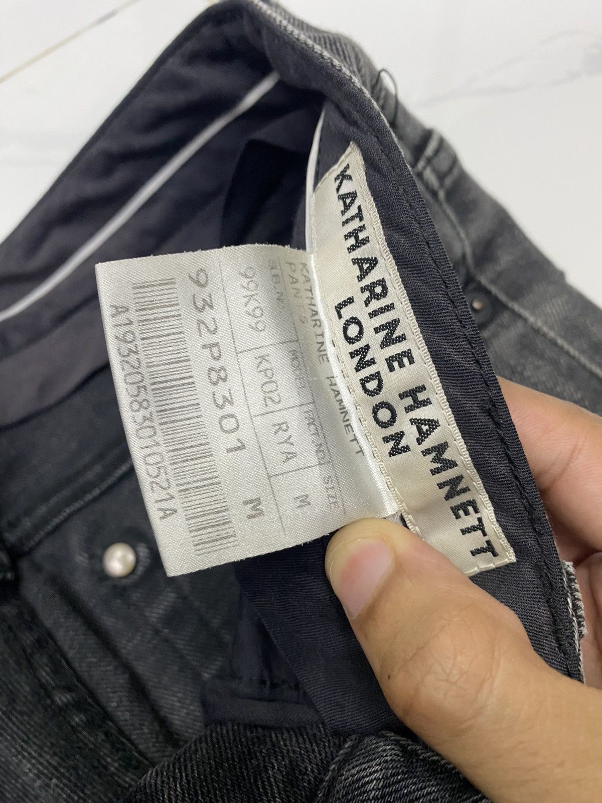 If Six Was Nine × Katharine Hamnett London KATHARINE HAMNETT LONDON DISTRESS BLACK DENIM JEANS Size US 30 / EU 46 - 7 Thumbnail