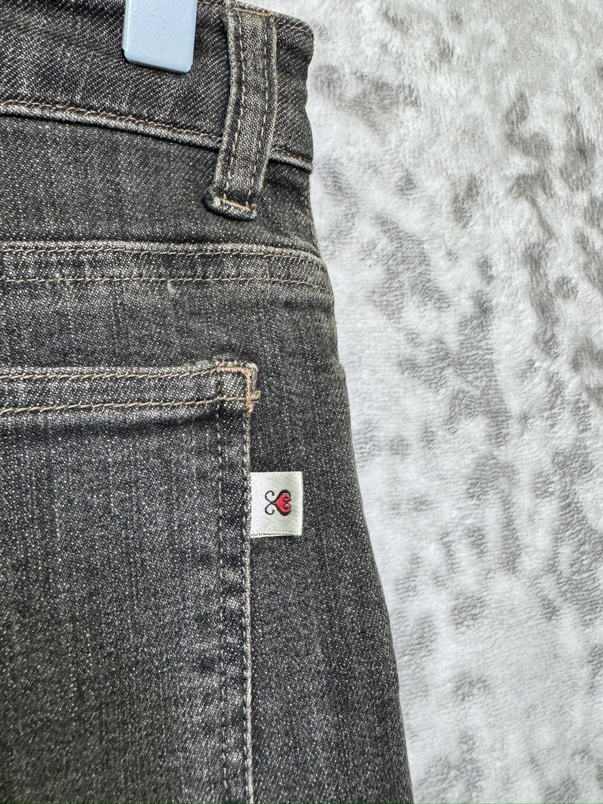 Kansai Yamamoto archive Kansai Yamamoto Sissy Grey Flared Denim Jeans Size US 27 - 10 Thumbnail