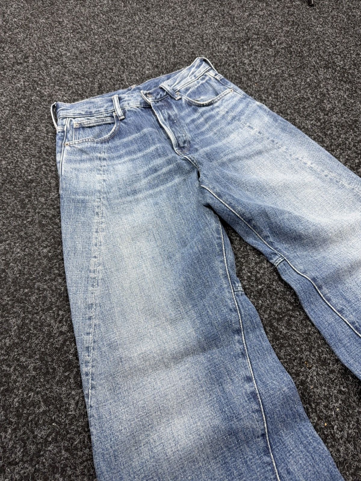 G-Star Vntg 00s G-Star RAW Contor 3D Wide Tapered Washed JeansY2K Size 25" / US 0 / IT 36 - 5 Thumbnail