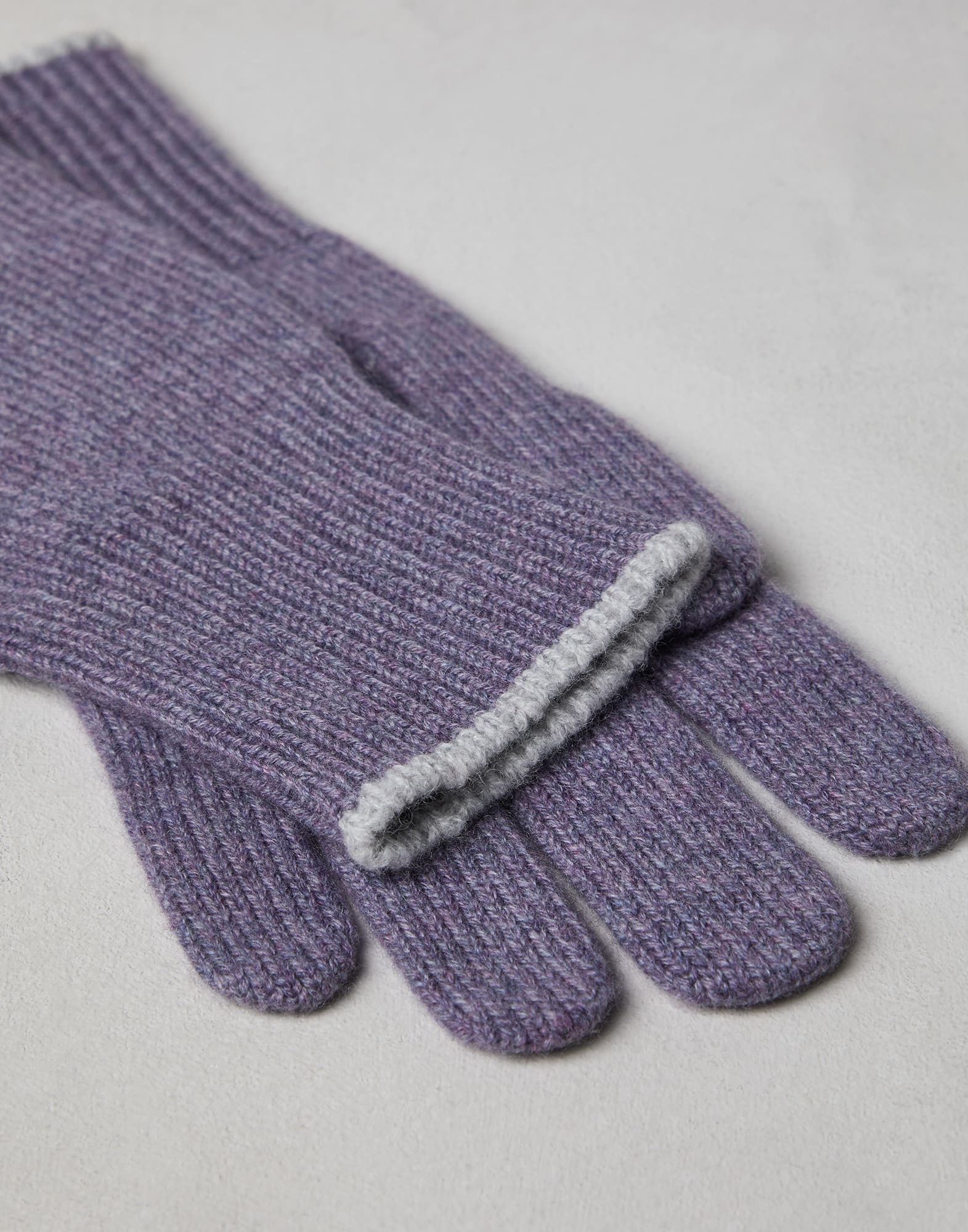 Brunello Cucinelli o1la1rc1a0925 Size: OS / Cashmere Gloves in Blue Size ONE SIZE - 2 Thumbnail