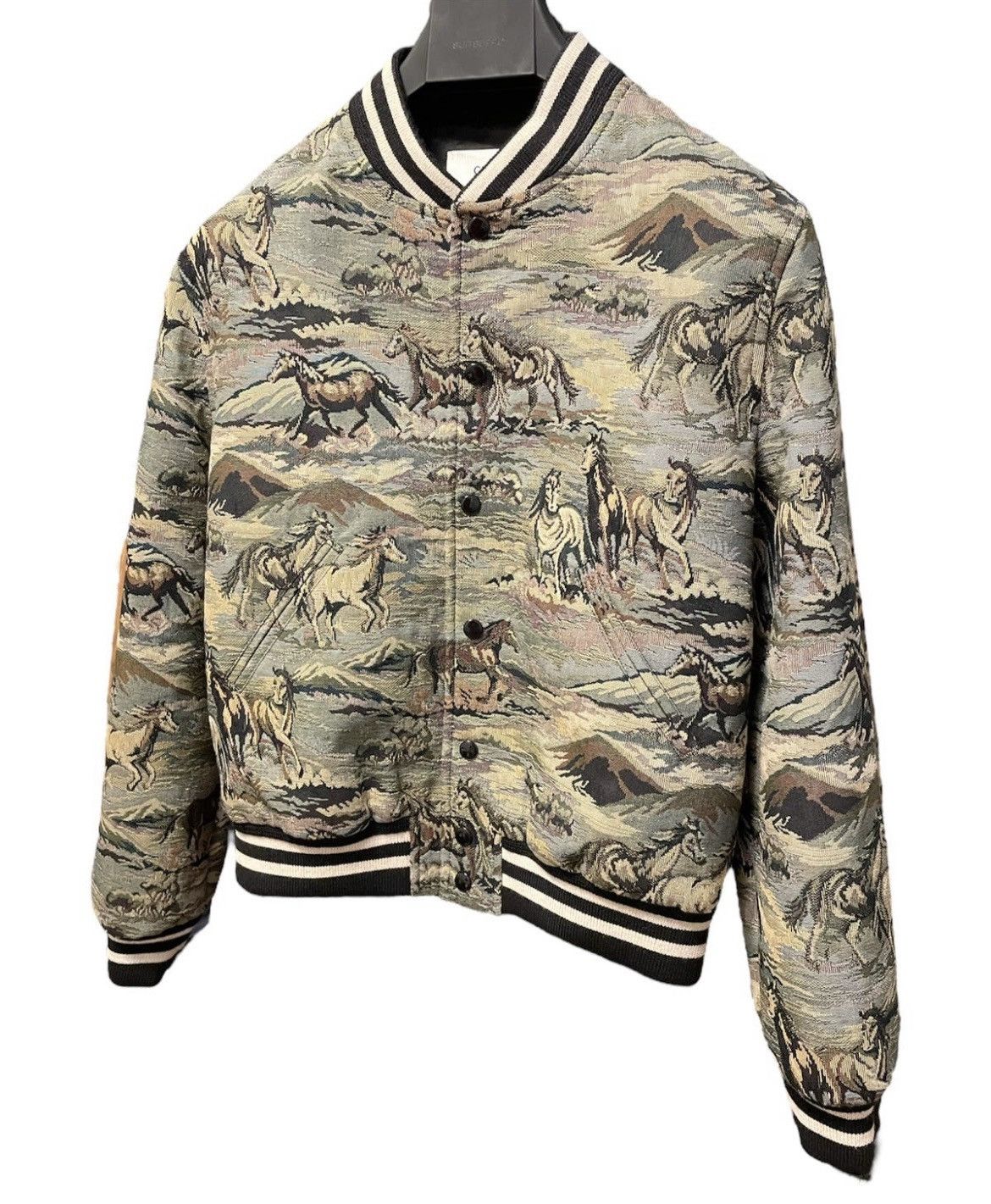 Celine 🔥Brand New🔥Horse Print Bomber Jacket Size US M / EU 48-50 / 2 - 3 Thumbnail