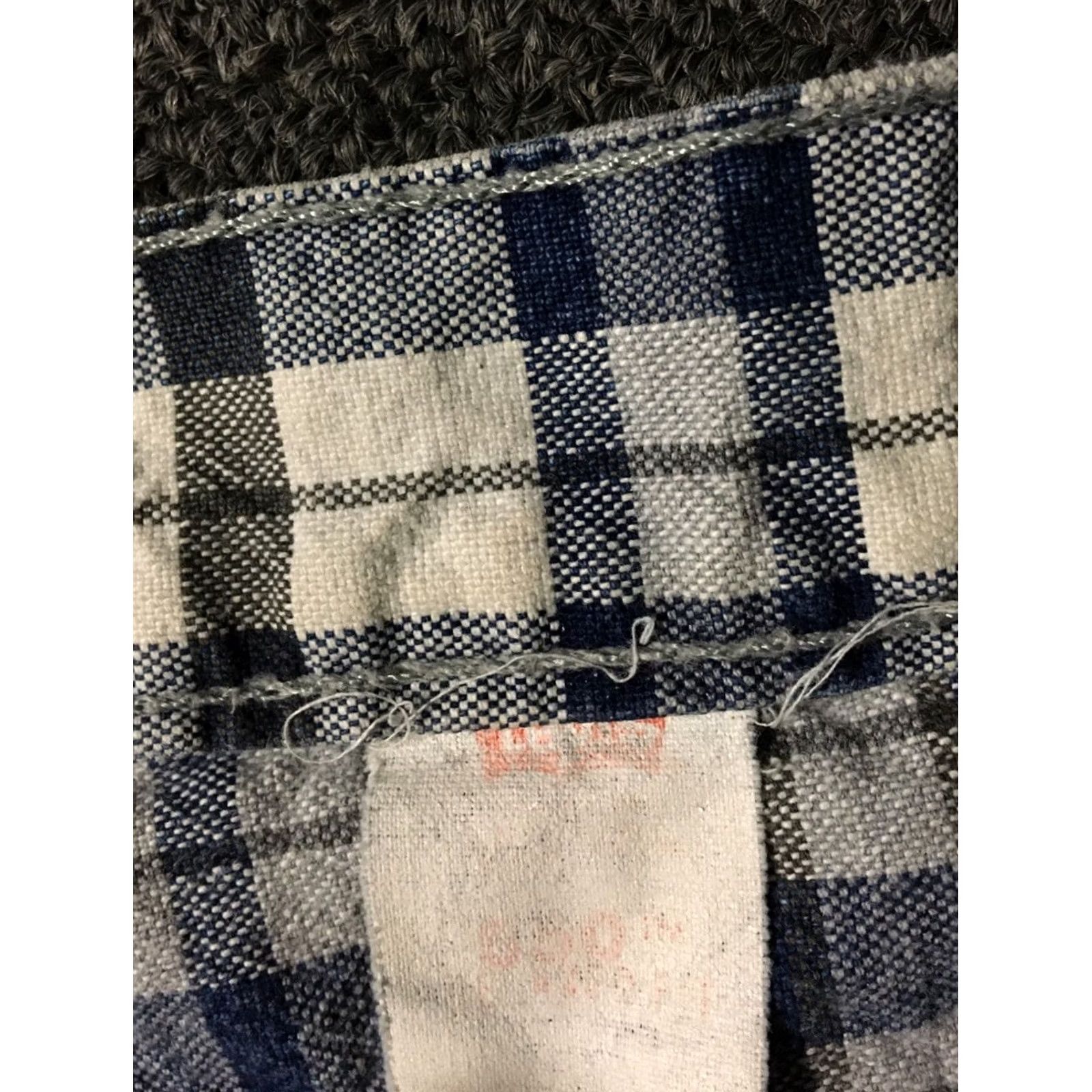 Levi's VINTAGE Levi’s 550 Orange Tab Plaid Shorts 34 USA Western Biker Beach Surf 80s 90s Mens Blues Size US 34 / EU 50 - 5 Thumbnail