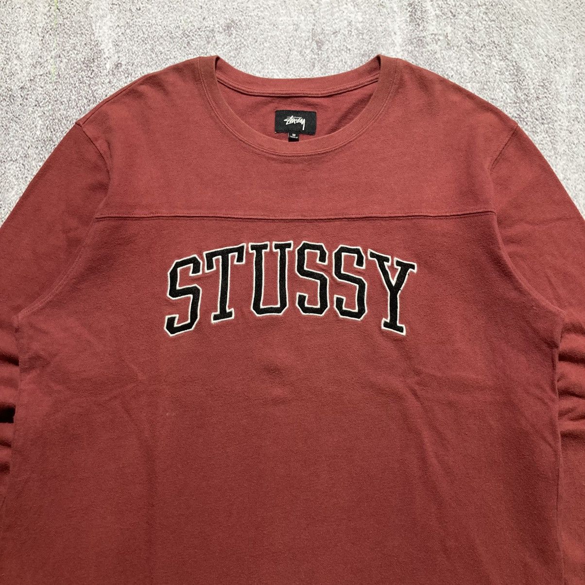 Stussy Stussy Kent Football Embroidery Longslevee Tee Size US XL / EU 56 / 4 - 2 Thumbnail