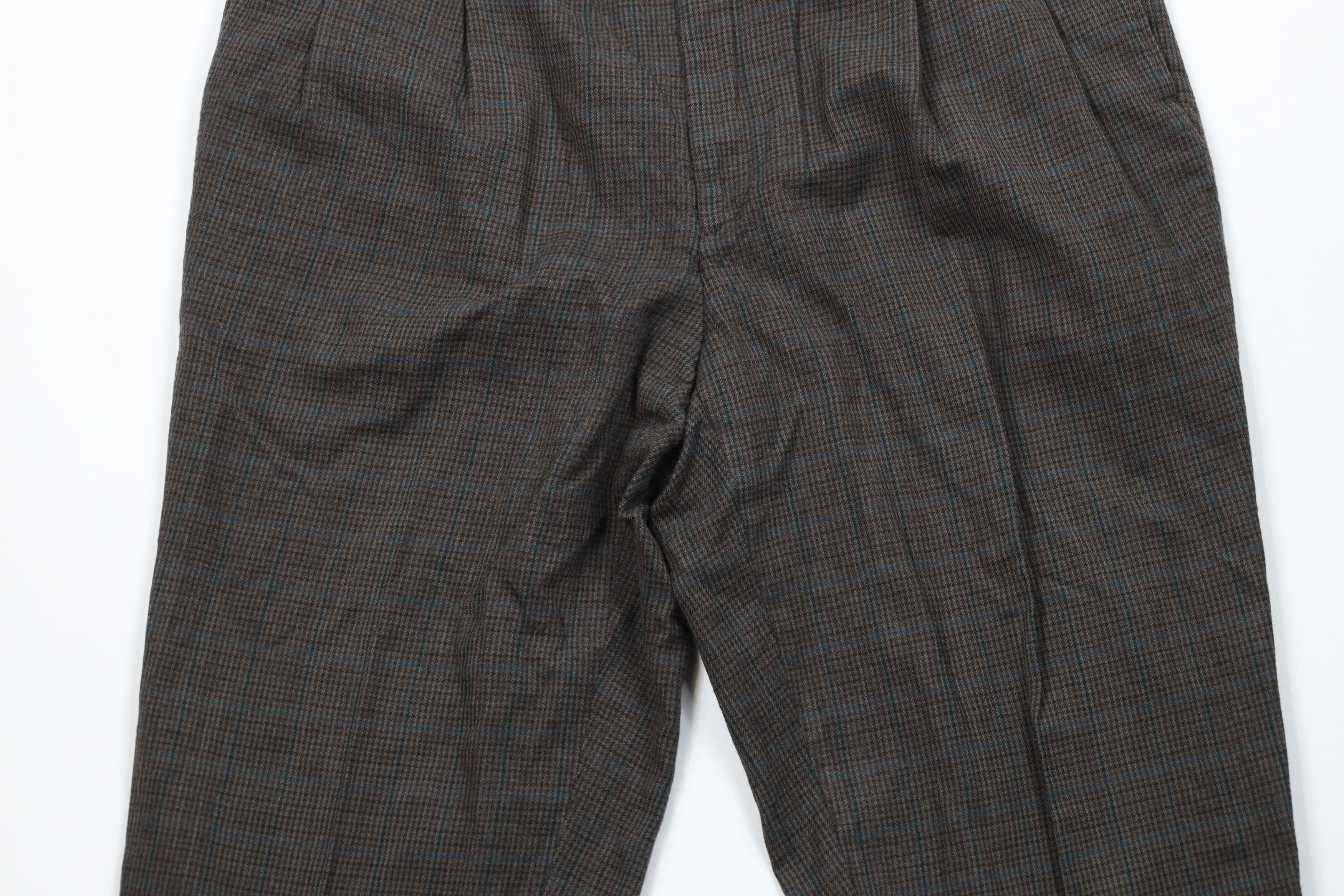 Vintage Vintage 90s Streetwear Wool Houndstooth Plaid Chino Pants Size US 36 / EU 52 - 3 Thumbnail