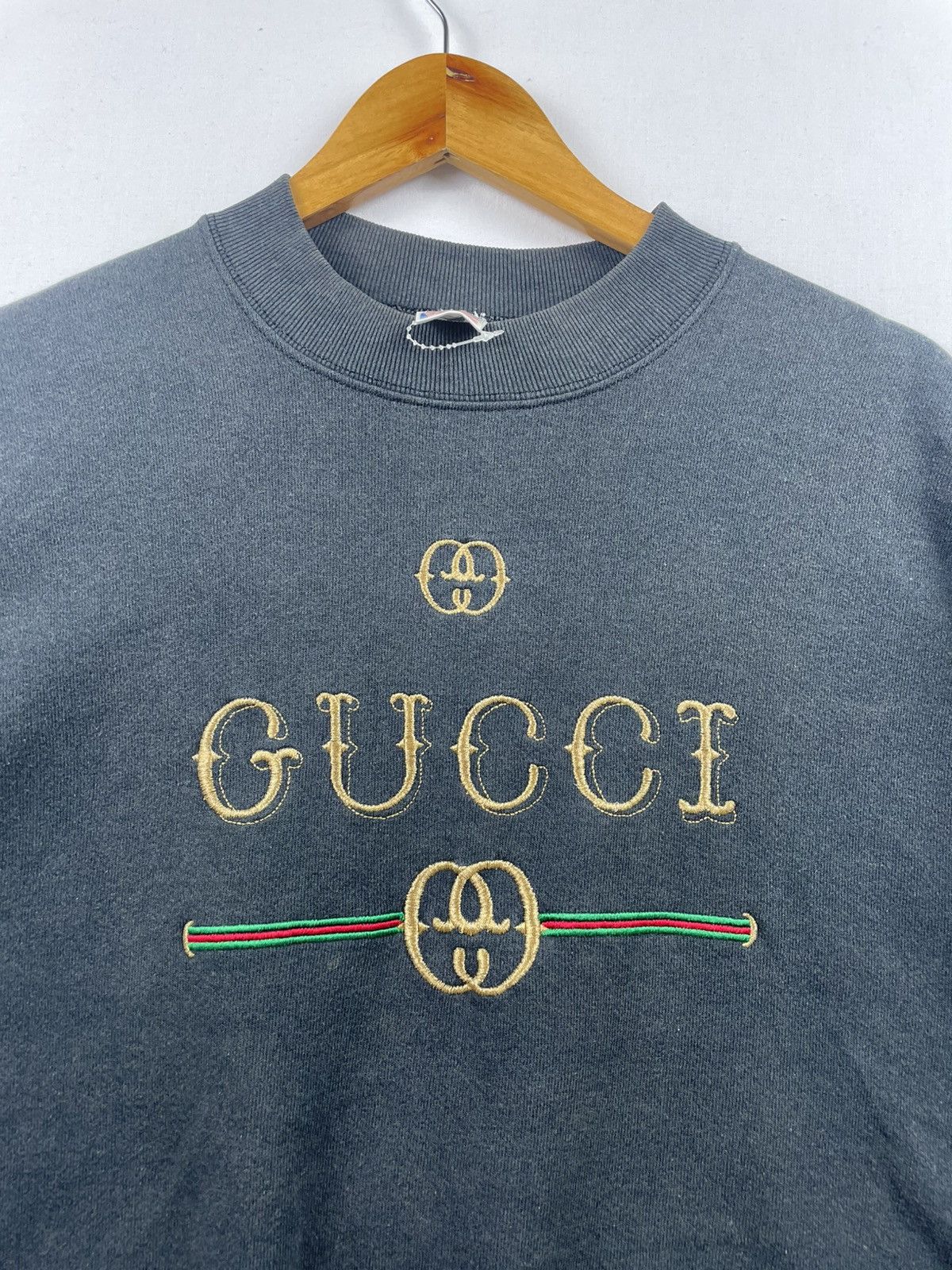 Gucci Vintage Gucci Sweatshirt Embroidery Logo Size US L / EU 52-54 / 3 - 9 Thumbnail