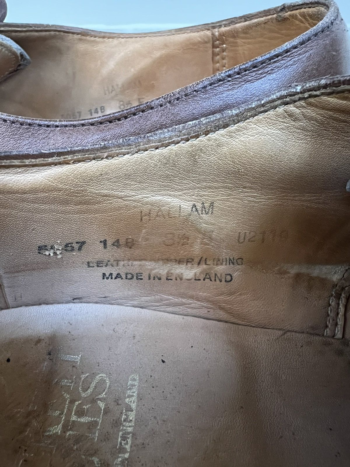Crockett & Jones Crockett & Jones Hallam Brown Leather Cap-toe Balmoral Shoes Size US 9.5 / EU 42-43 - 18 Thumbnail