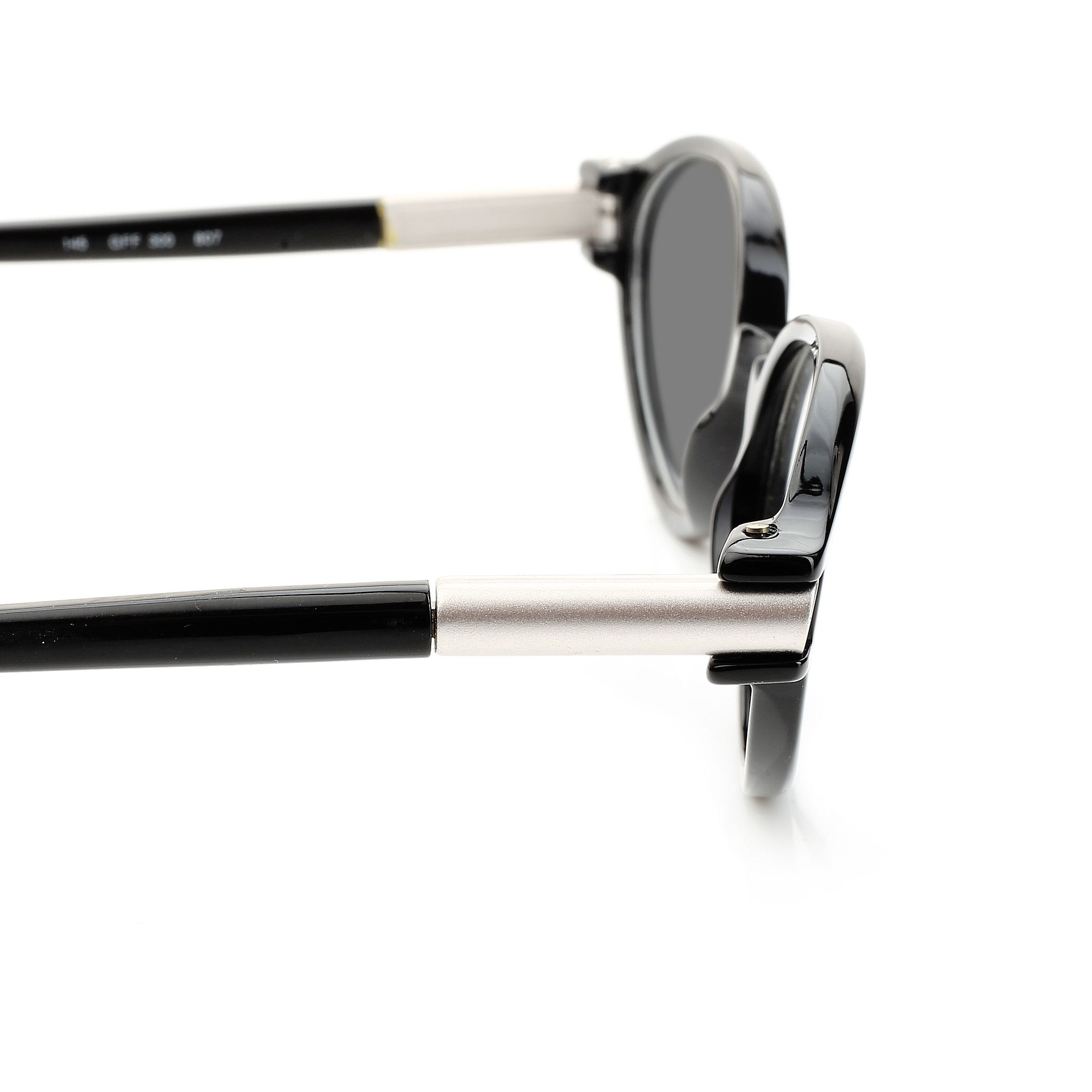 Gianfranco Ferre Gianfranco Ferre '90s Black & Silver Signature Sunglasses Size ONE SIZE - 3 Thumbnail