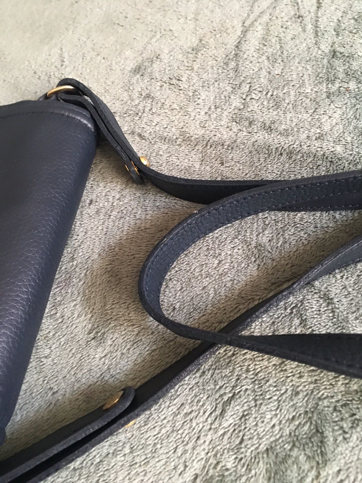 Longchamp Longchamp Paris Leather Navy Blue Shoulder Crossbody Bag Size ONE SIZE - 14 Thumbnail